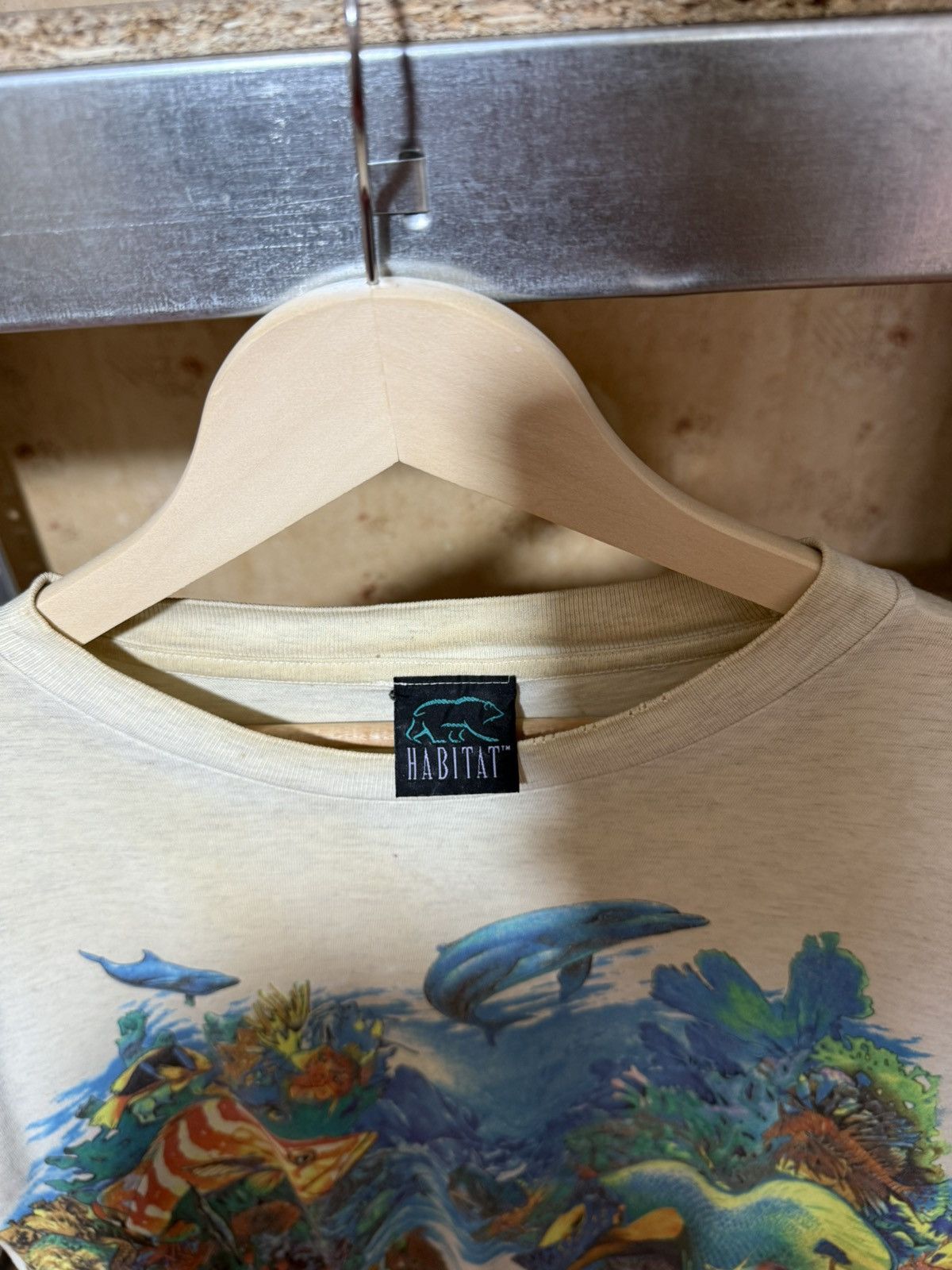 Habitat × Vintage Vintage 90’s Habitat Maldives Sea Fishes Logo Retro T-Shirt Size US XL / EU 56 / 4 - 6 Thumbnail
