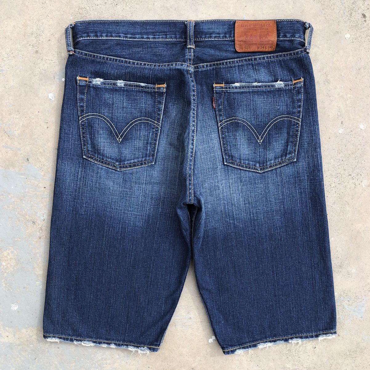 Levi's Vintage Clothing Vintage Levis 503 Distressed Denim Short Pants Size US 34 / EU 50 - 9 Thumbnail