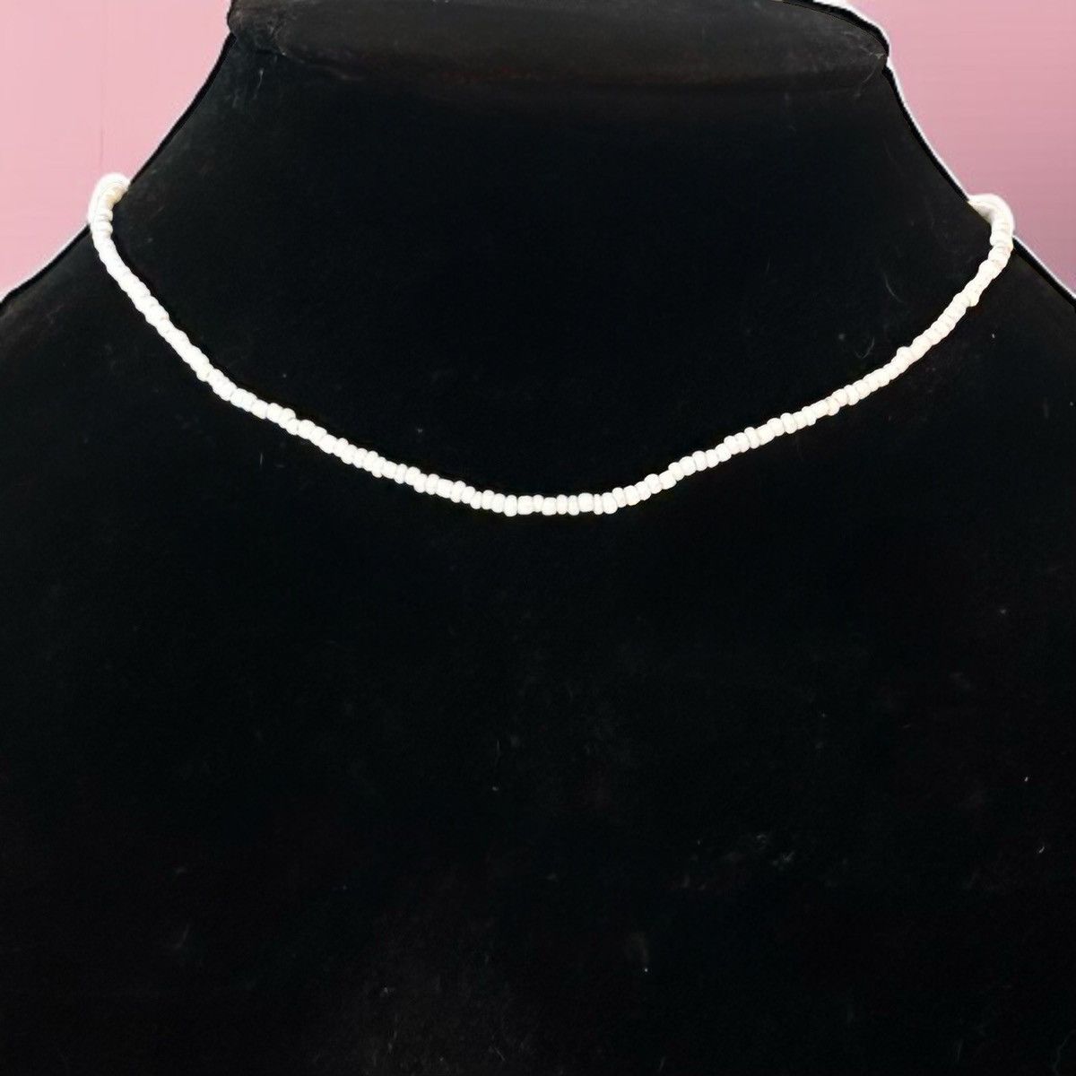 Other White glass seed bead necklace Size ONE SIZE - 1 Thumbnail