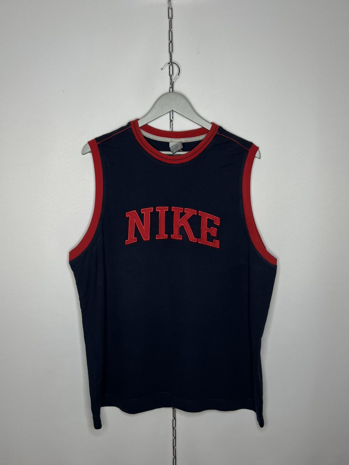 Nike Vintage Nike Big Logo Tee T-Shirt Vest Rare Size US XXL / EU 58 / 5 - 1 Thumbnail