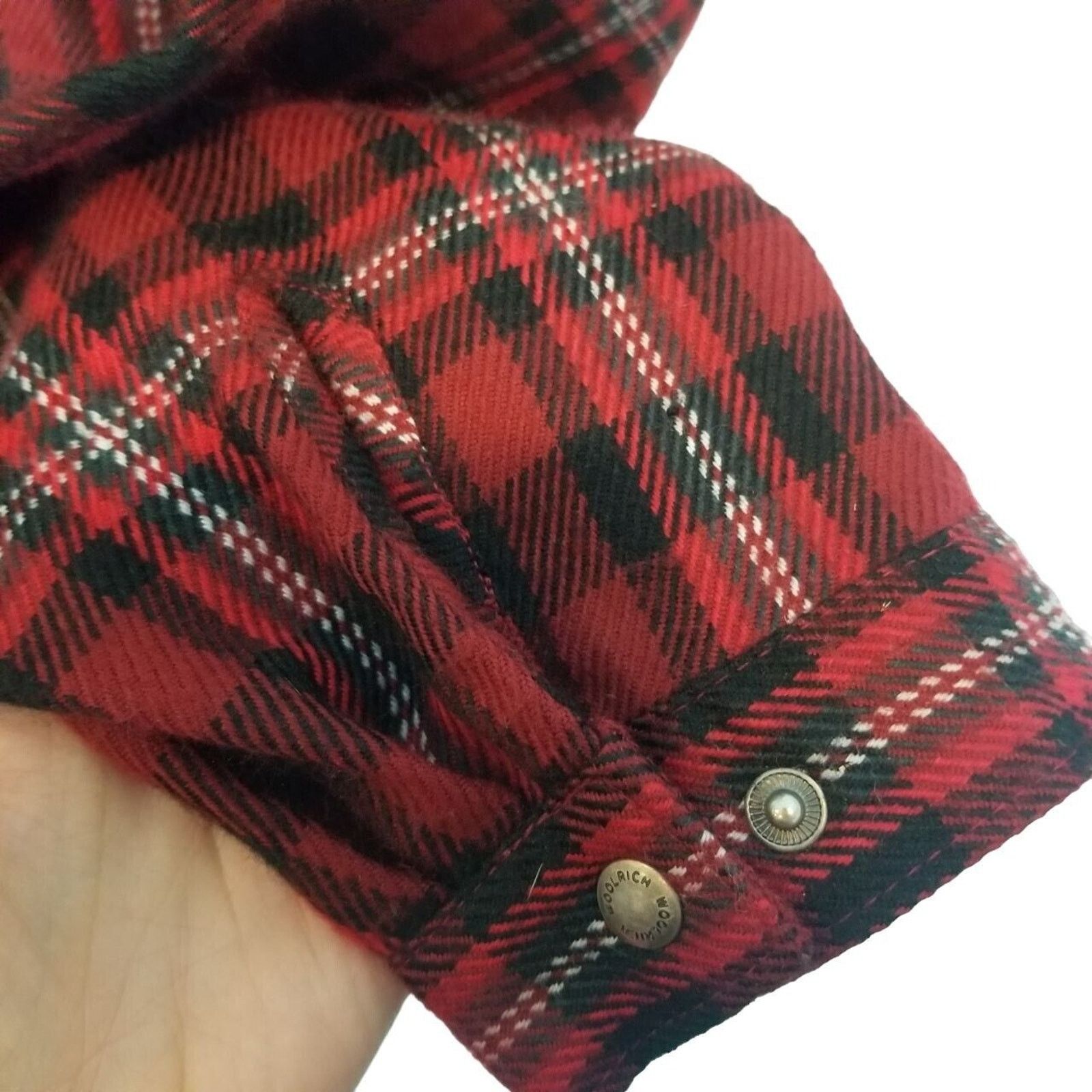 Woolrich Woolen Mills Vintage Woolrich L Wool Blend Flannel Shirt Snap Shacket Size L / US 10 / IT 46 - 4 Thumbnail
