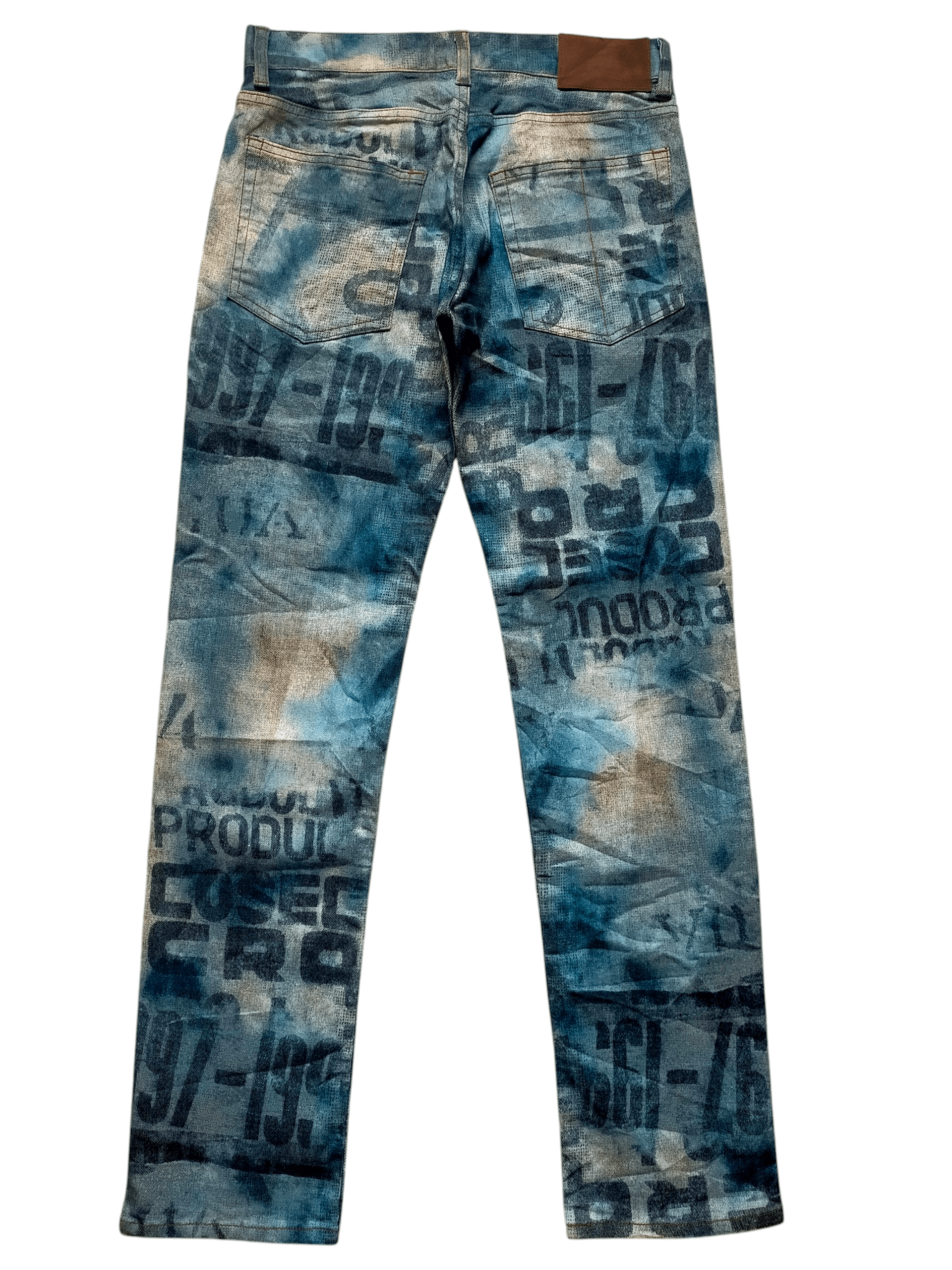 Le Grande Bleu (L.G.B.) ⚡Rare L.G.B x Beams Full Print denim pants Size US 30 / EU 46 - 2 Thumbnail