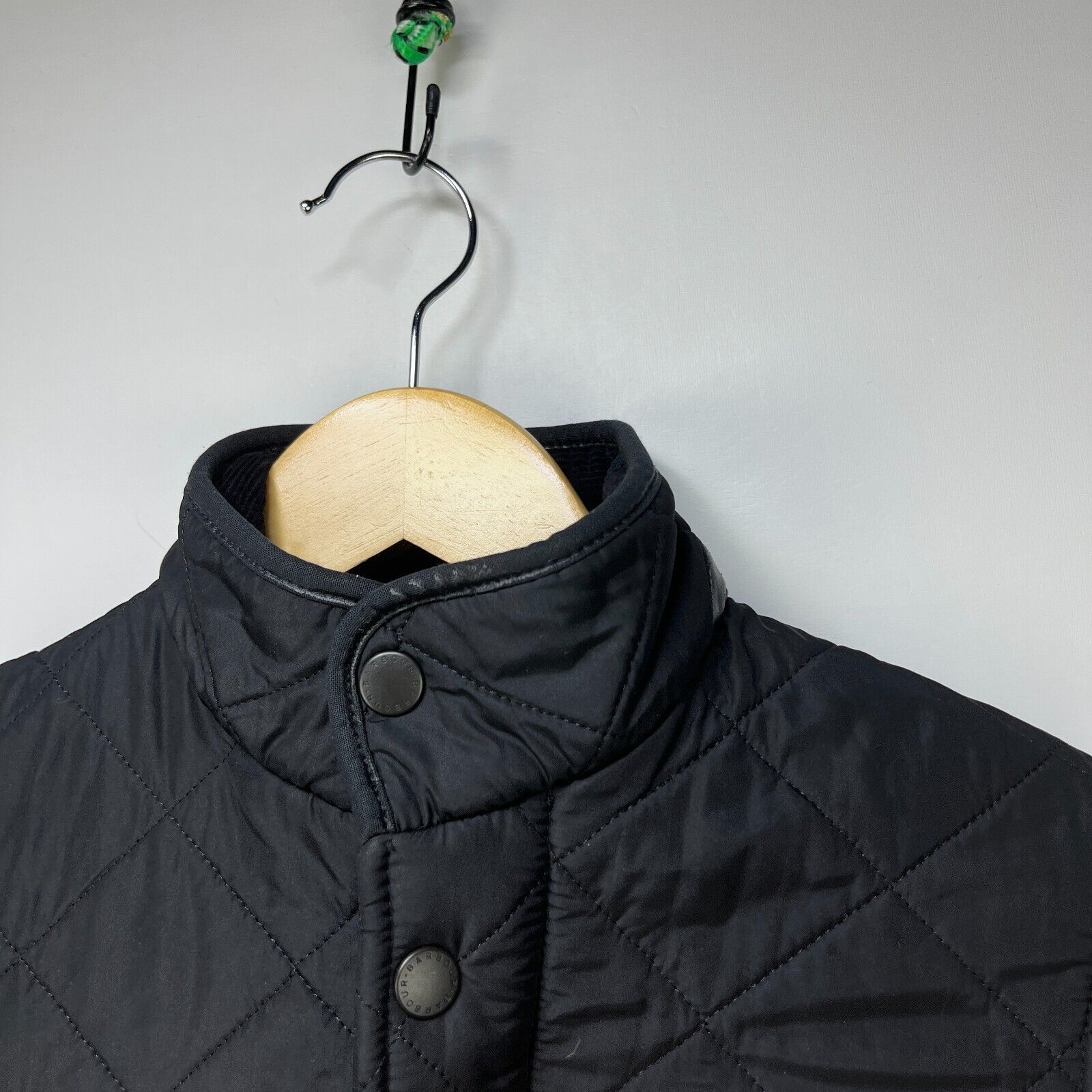 Barbour × Vintage Vintage Barbour Powell Quilted Jacket Boys Large 10/11 Black Size US L / EU 52-54 / 3 - 5 Thumbnail