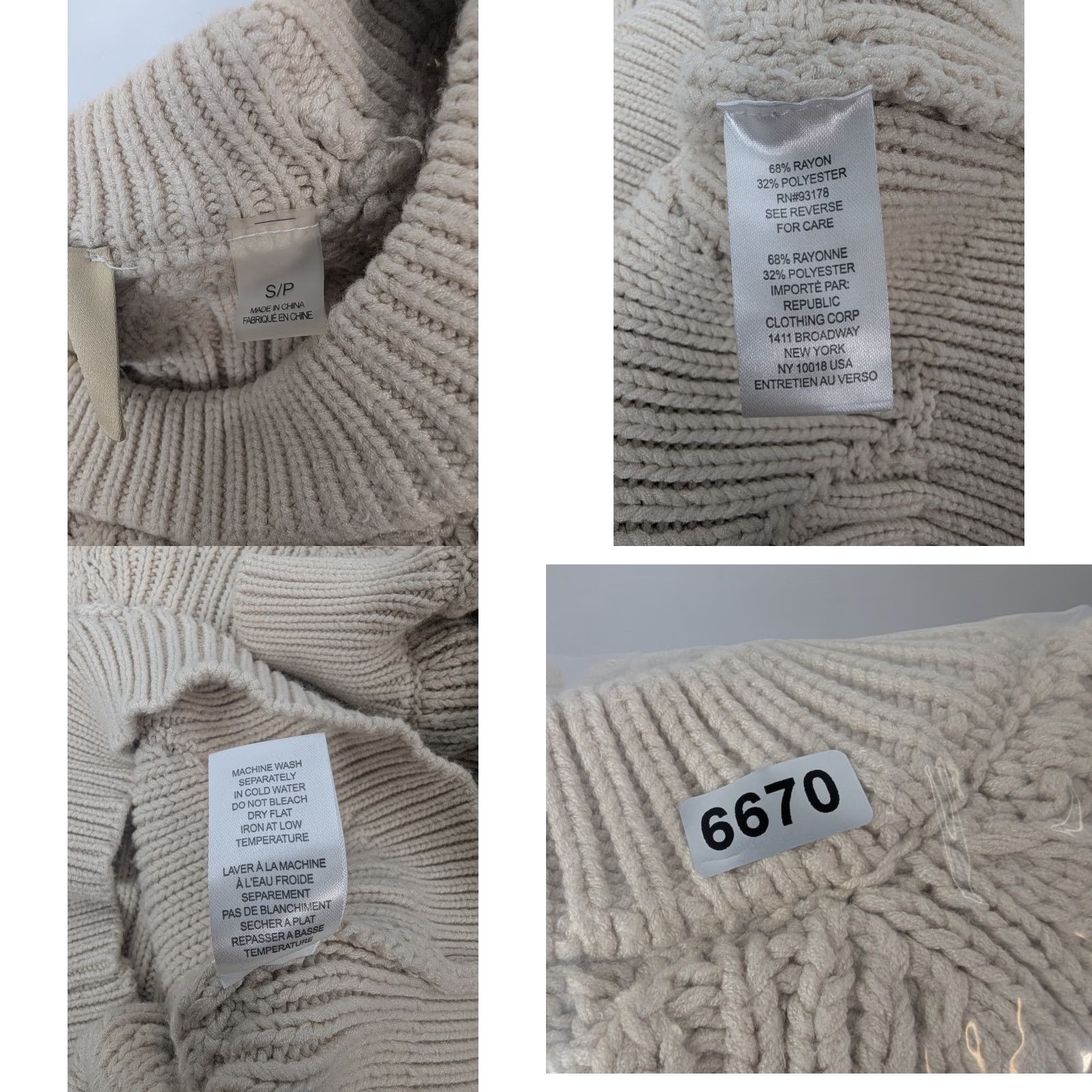 Elie Tahari Elie Tahari Women Sweater Pullover Long Sleeve Knit Orange S Small Pullover Size S / US 4 / IT 40 - 8 Thumbnail
