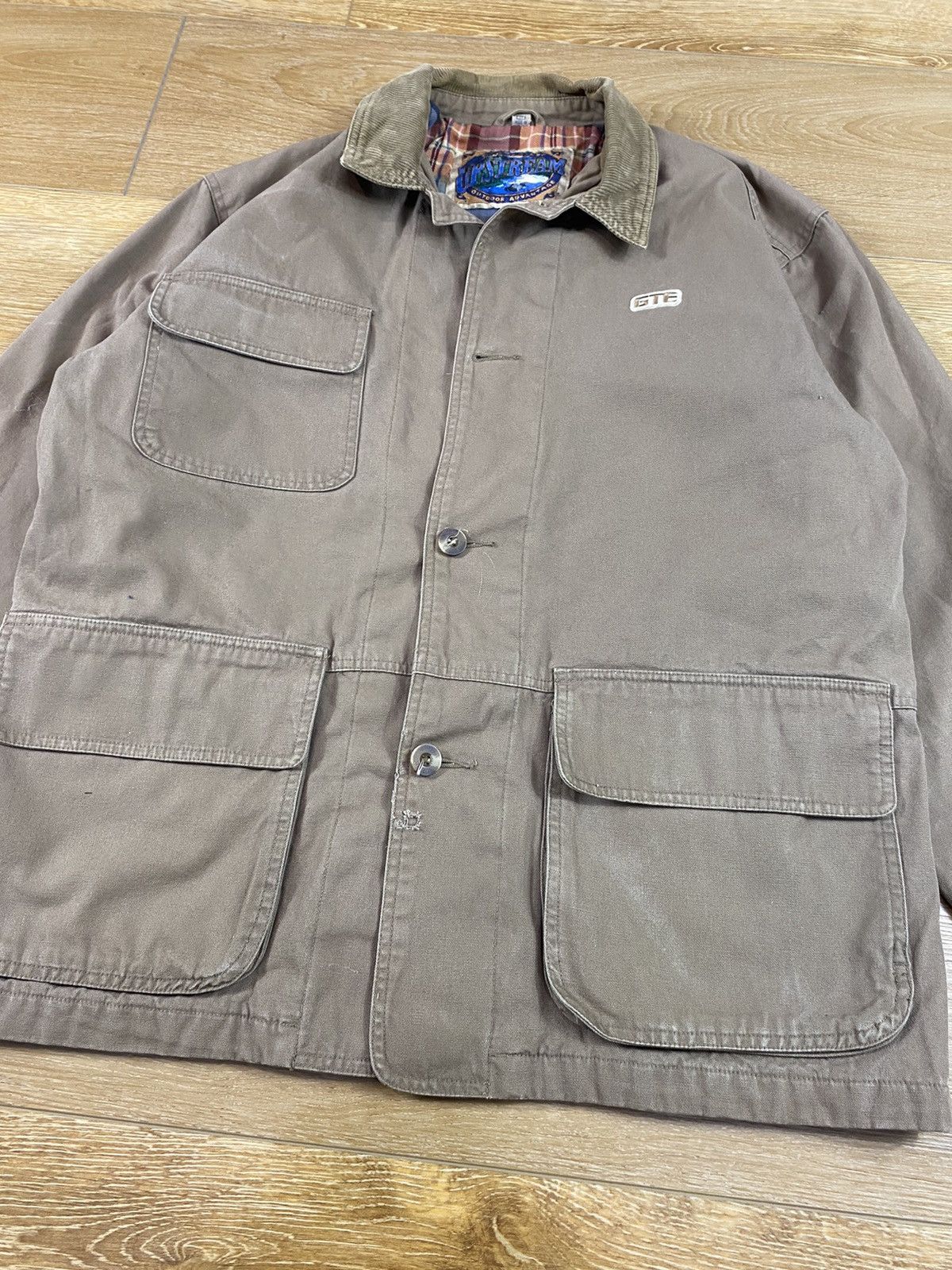L.L. Bean Vintage 90s L.L Bean Style Flannel Lined Barn Coat Size US L / EU 52-54 / 3 - 2 Thumbnail