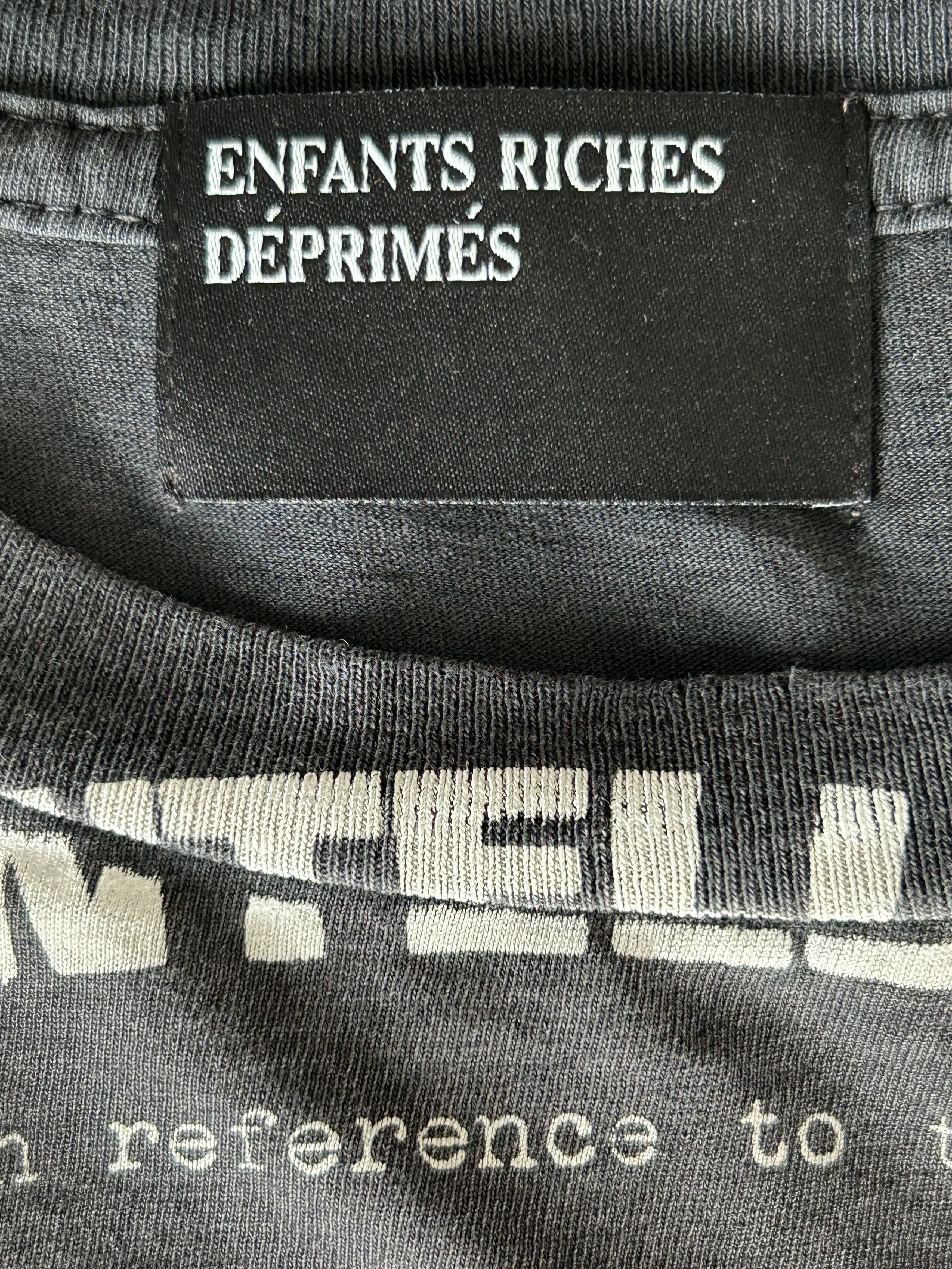 Enfants Riches Deprimes Black & White Anti Intellectual Ethic T-Shirt Size US XXL / EU 58 / 5 - 3 Thumbnail