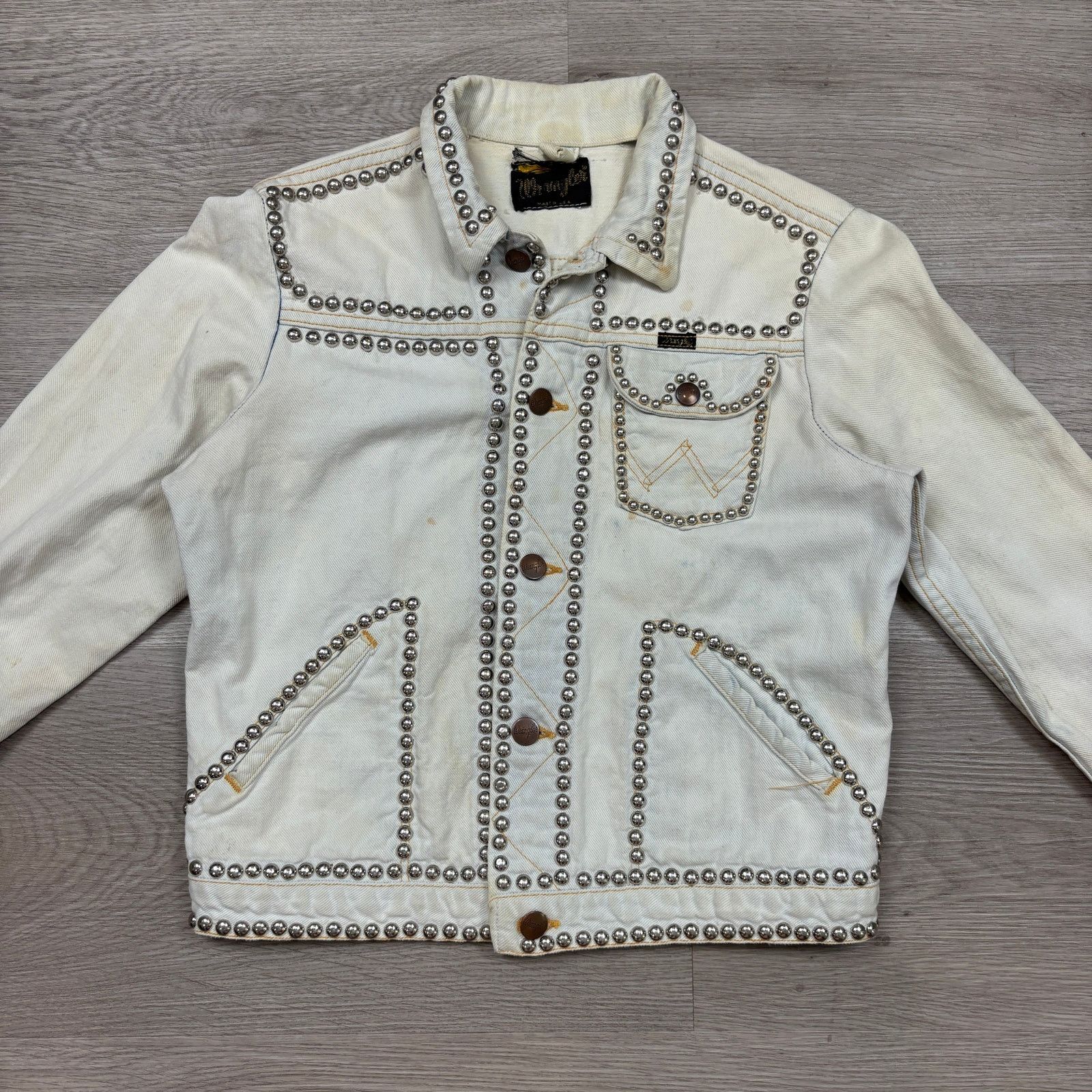 Vintage × Wrangler True Vintage 70s Wrangler 3 Pocket Selvedge Denim Jacket Size S / US 4 / IT 40 - 2 Thumbnail