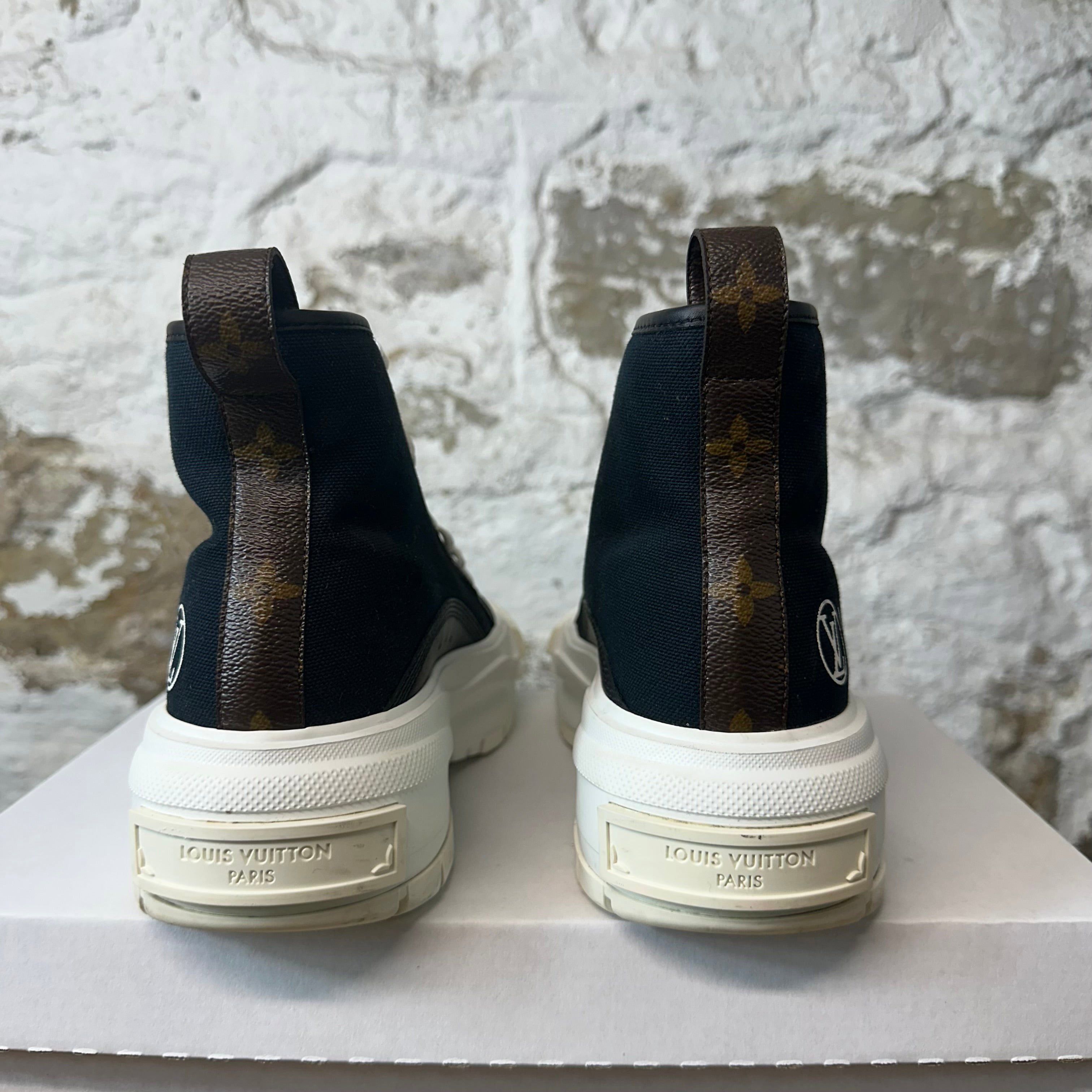 Louis Vuitton Louis Vuitton High Black White Squad Sneaker Sz 6 (38) Size US 6 / EU 39 - 5 Thumbnail