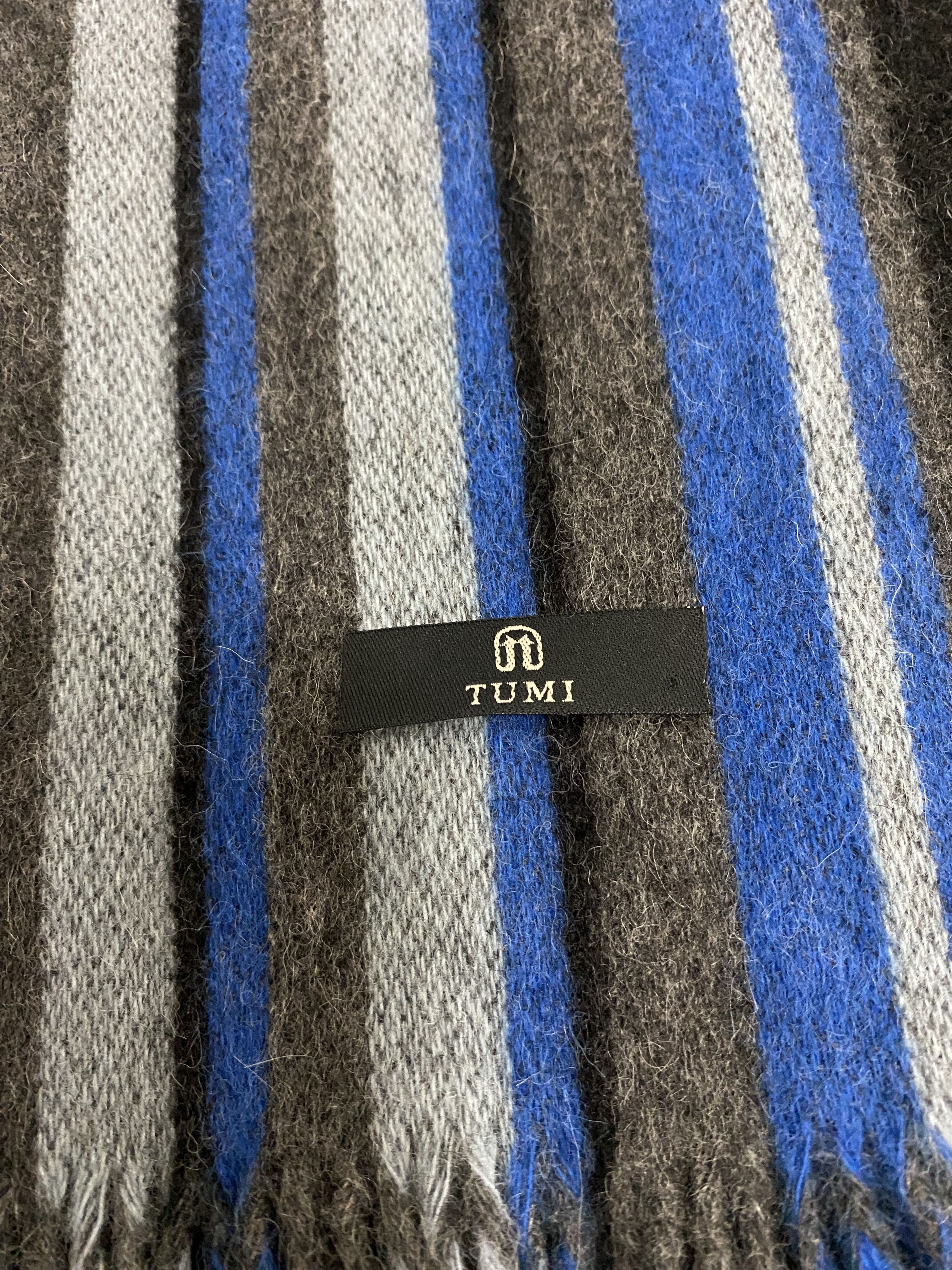 Tumi Tumi Stripped Wool Cashmere Scarf Muffler Size ONE SIZE - 4 Thumbnail