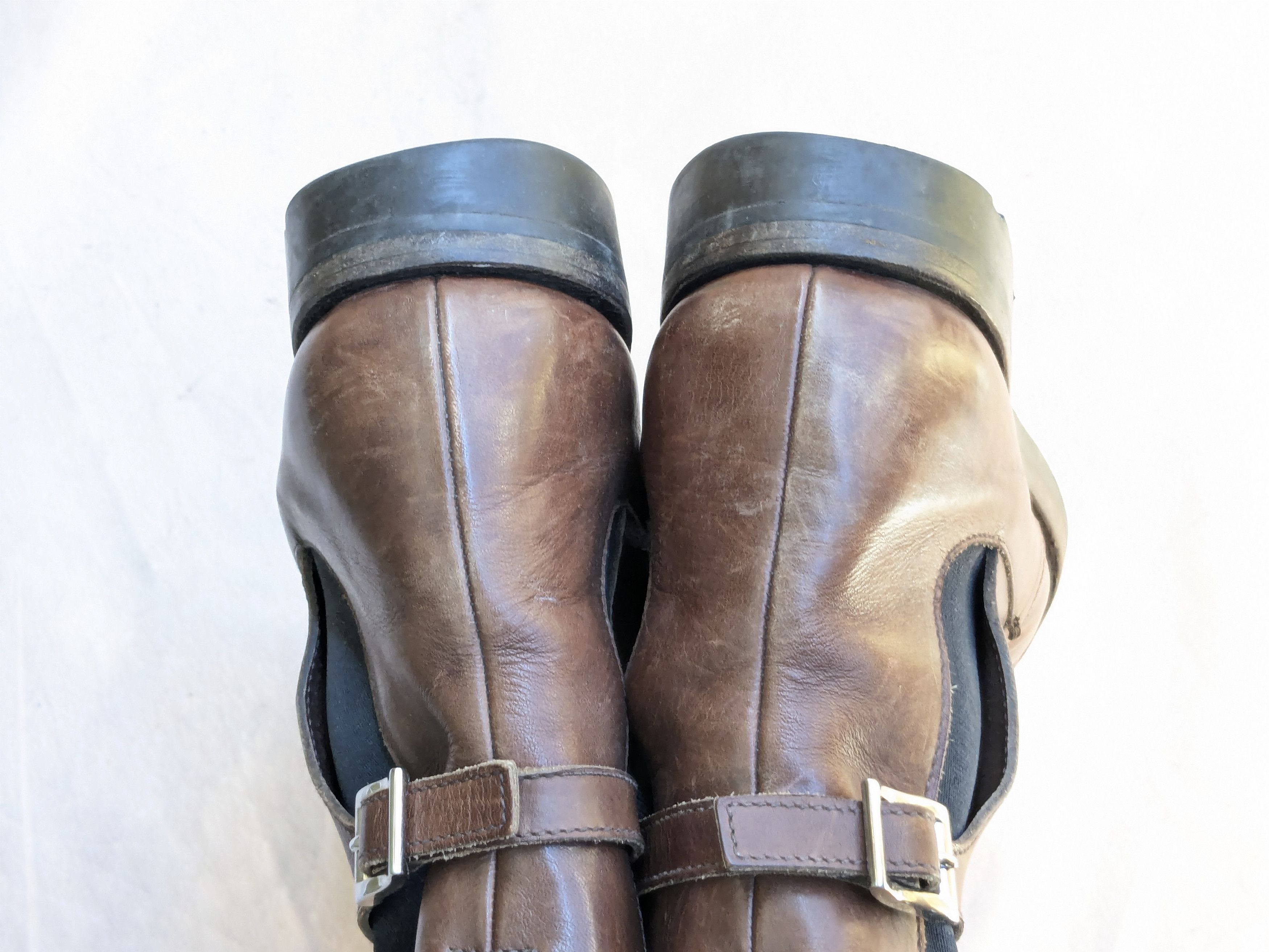 Prada × Vintage Prada Chelsea Boots Brown Leather 11 Y2K Size US 11 / EU 44 - 12 Thumbnail