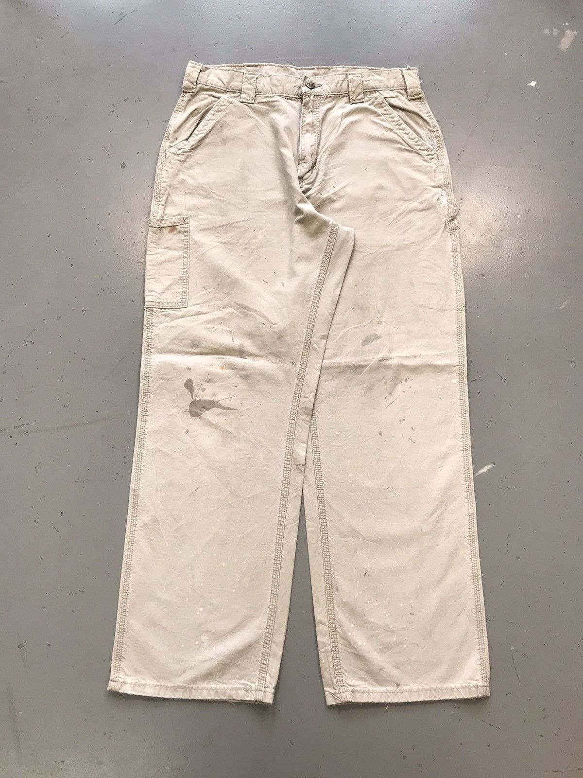 Vintage Carhartt b151 TAN carpenter denim