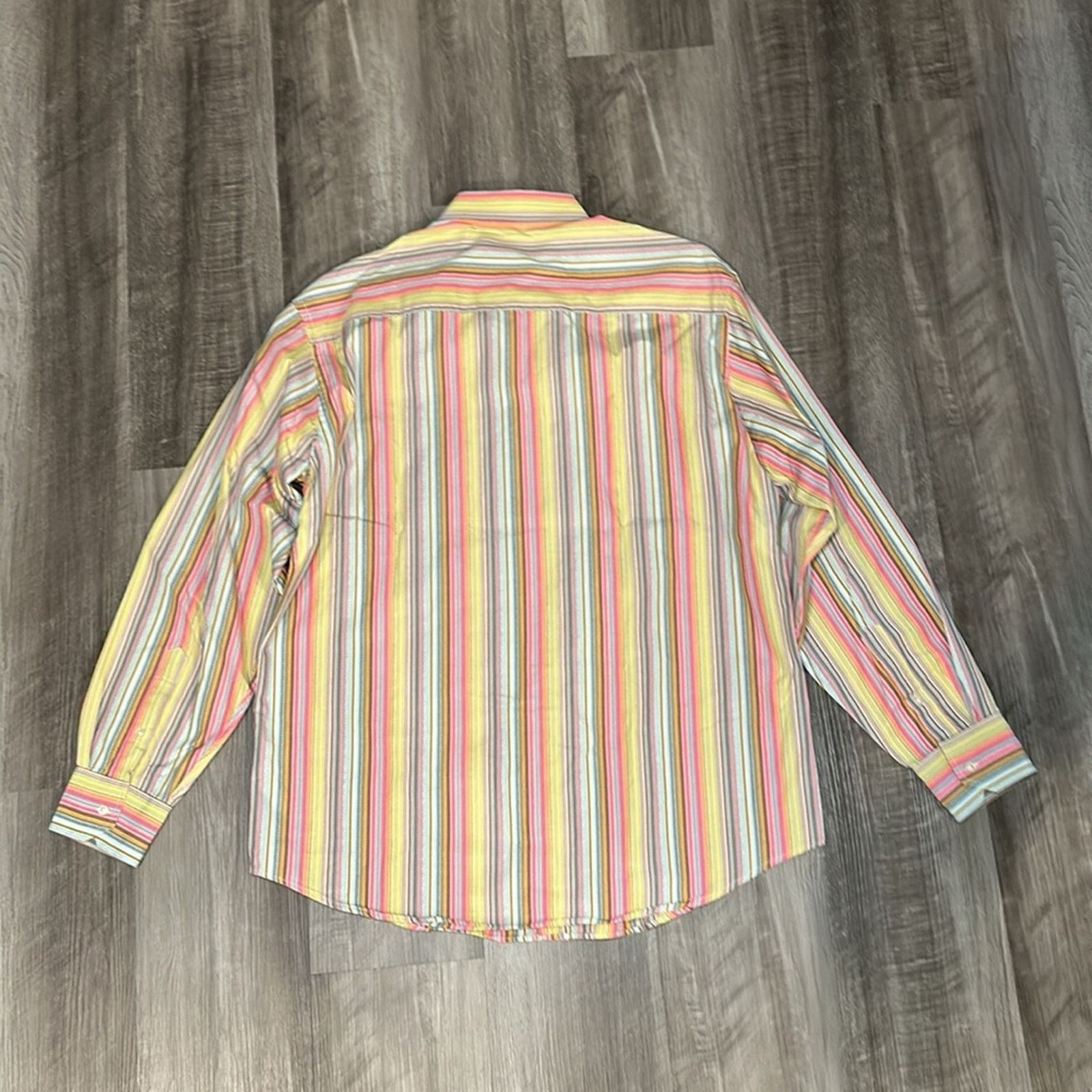 BUGATCHI Bugatchi Uomo Striped Long Sleeve Button Down - Large Size US L / EU 52-54 / 3 - 3 Thumbnail