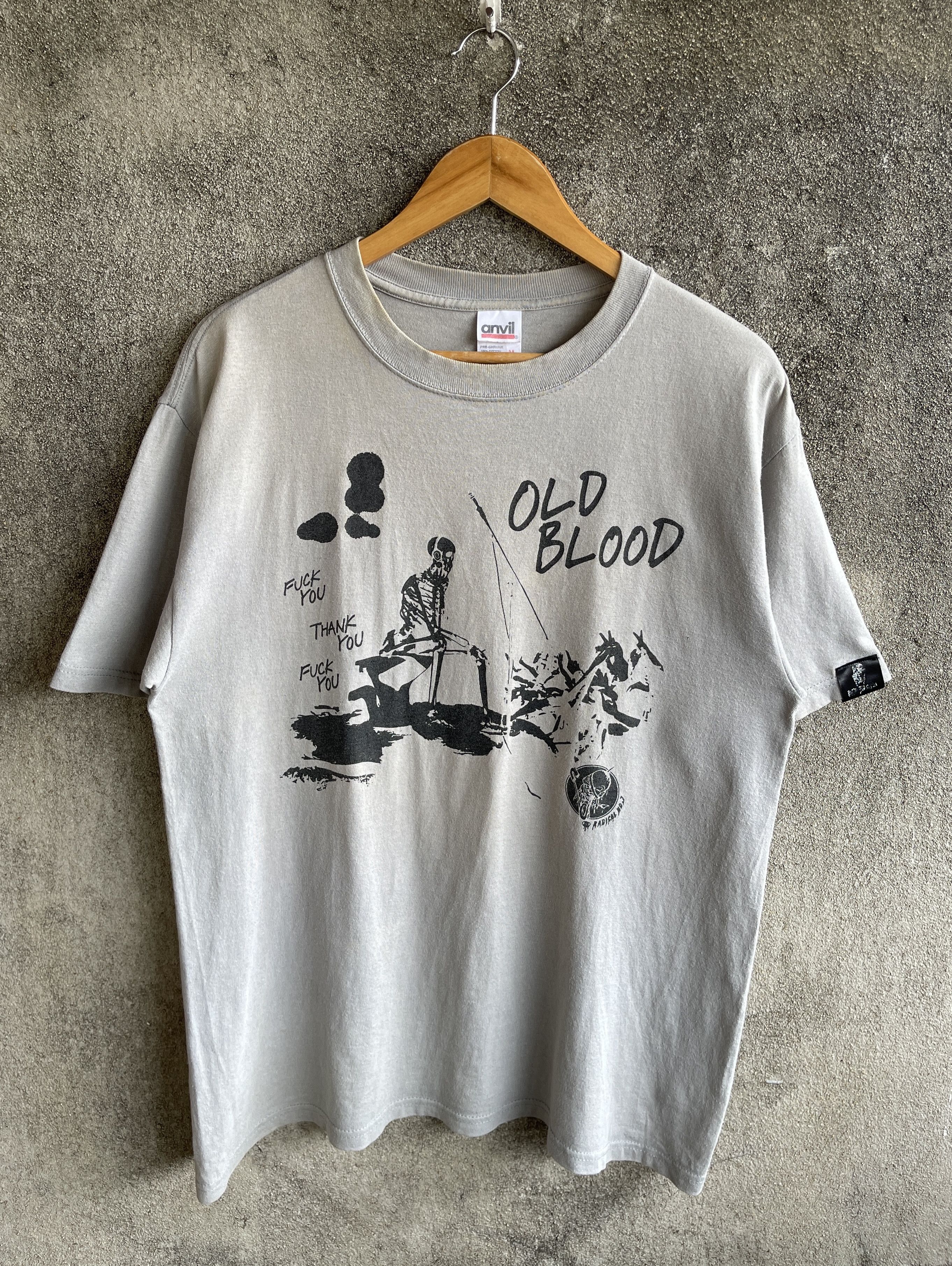 Fuck Art, Make Tees Vintage’90s🔥Skull Old Blood Fuck You Thank You Tshirt Size US M / EU 48-50 / 2 - 1 Thumbnail