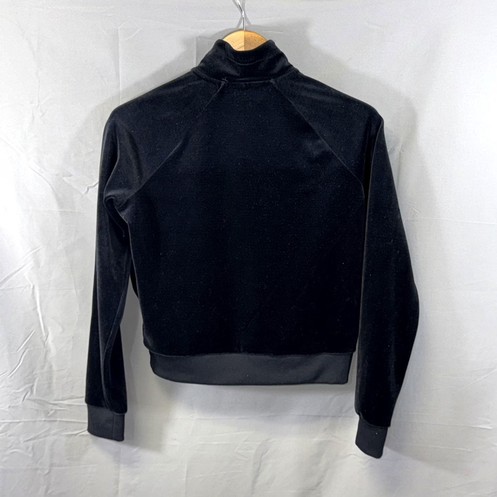 Nike Nike Pullover Womens Small Black Velour Half Zip Swoosh Logo Retro 939491-010 Size S / US 4 / IT 40 - 2 Thumbnail