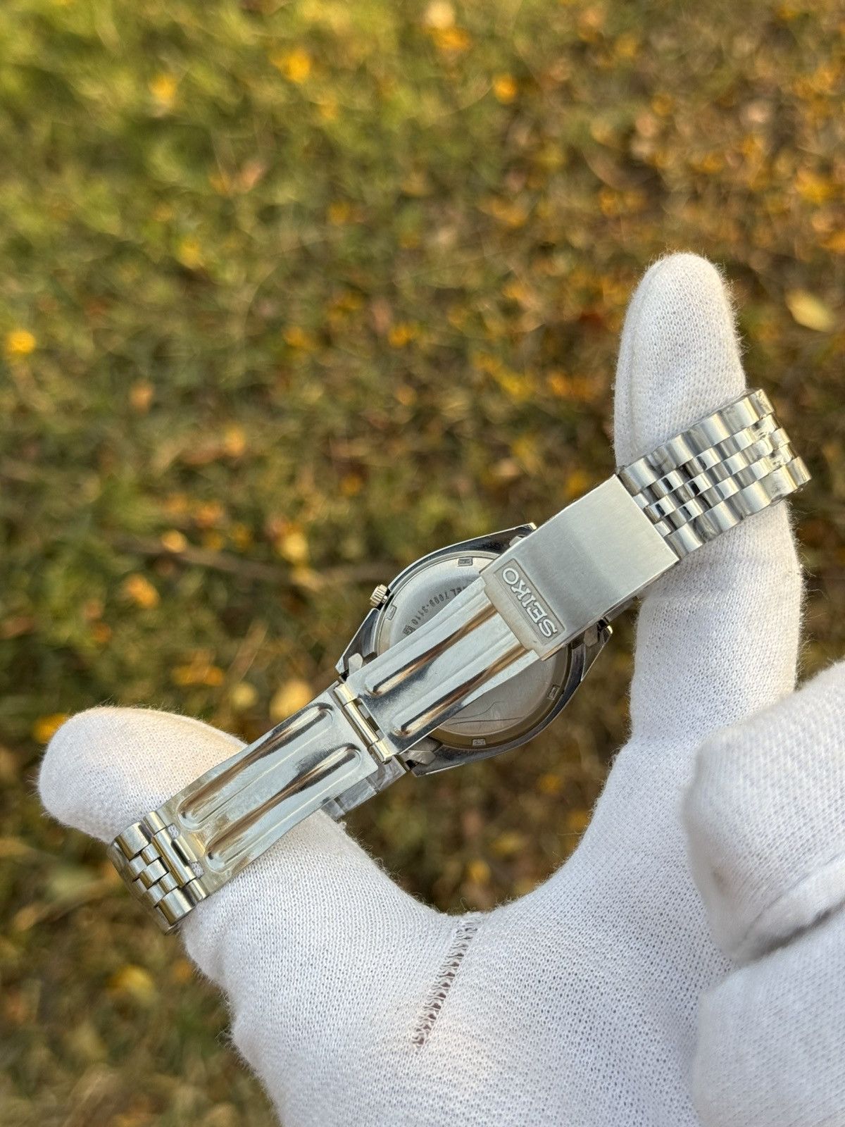Seiko seiko 5 silver dial SNXJ automatic 7009-3110 Japan Made Size 36 - 17 Thumbnail