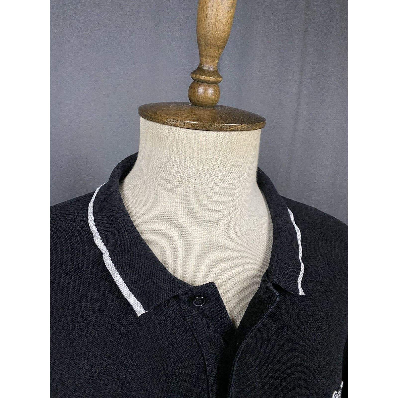 Kenzo Kenzo Small Logo Men's Black Polo Sweater Size XL Size US XL / EU 56 / 4 - 6 Thumbnail