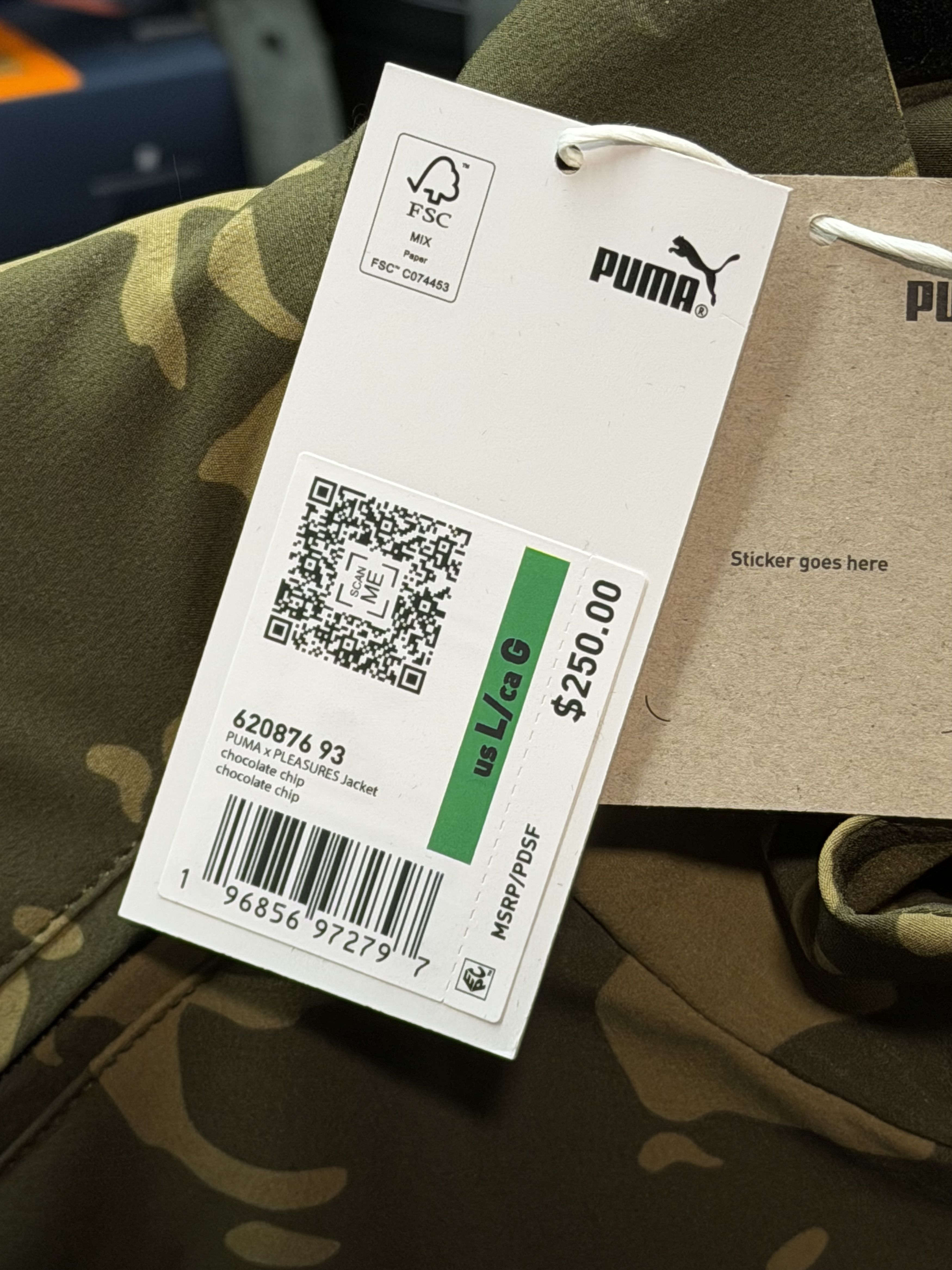 Pleasures Puma × Pleasures Vest Jacket – Chocolate Chip Camo XL Size US XL / EU 56 / 4 - 3 Thumbnail