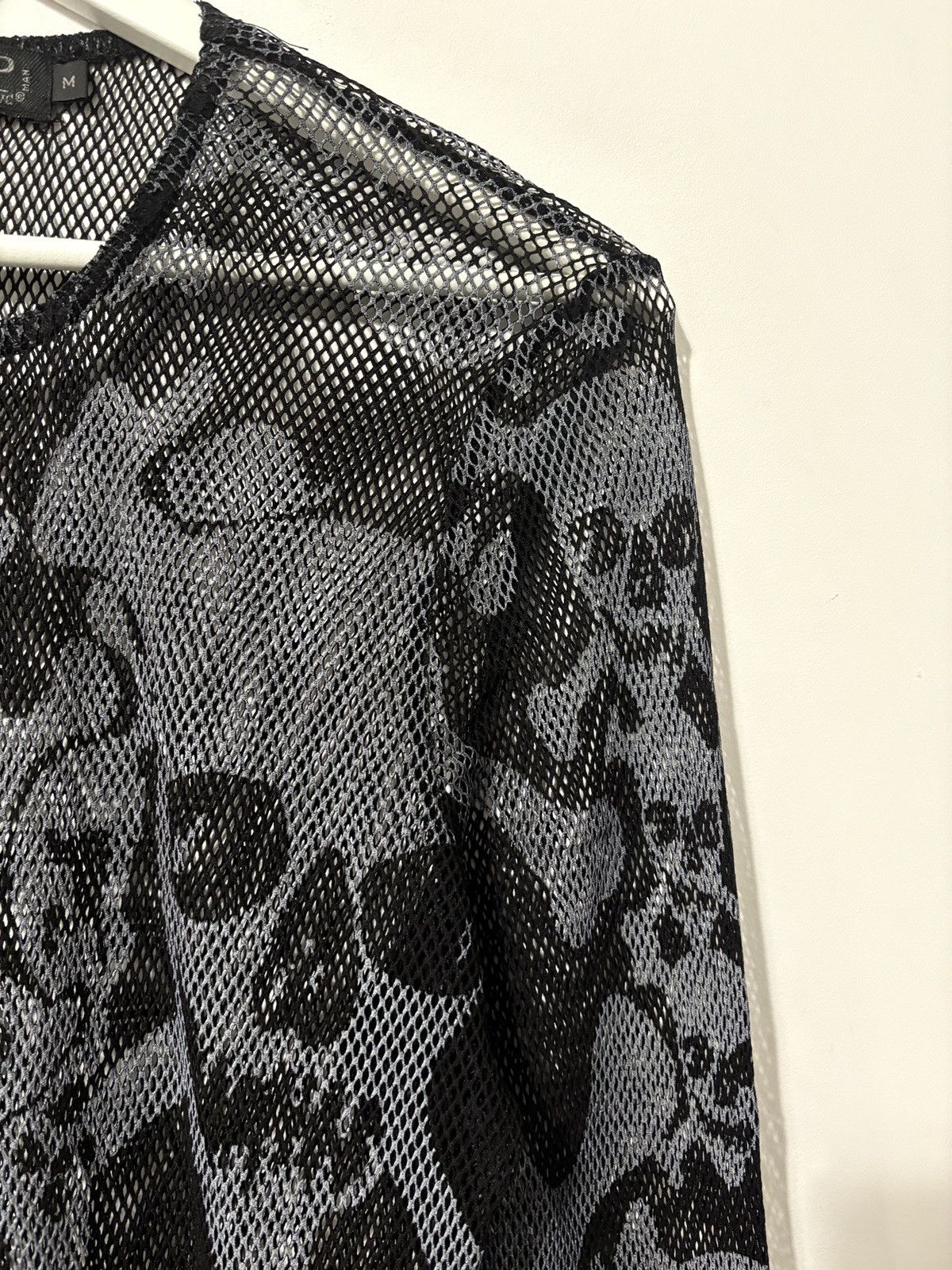 Tripp NYC × Vintage Daang Goodman Tripp NYC Man skull & crossbones fishnet shirt Size US M / EU 48-50 / 2 - 6 Thumbnail