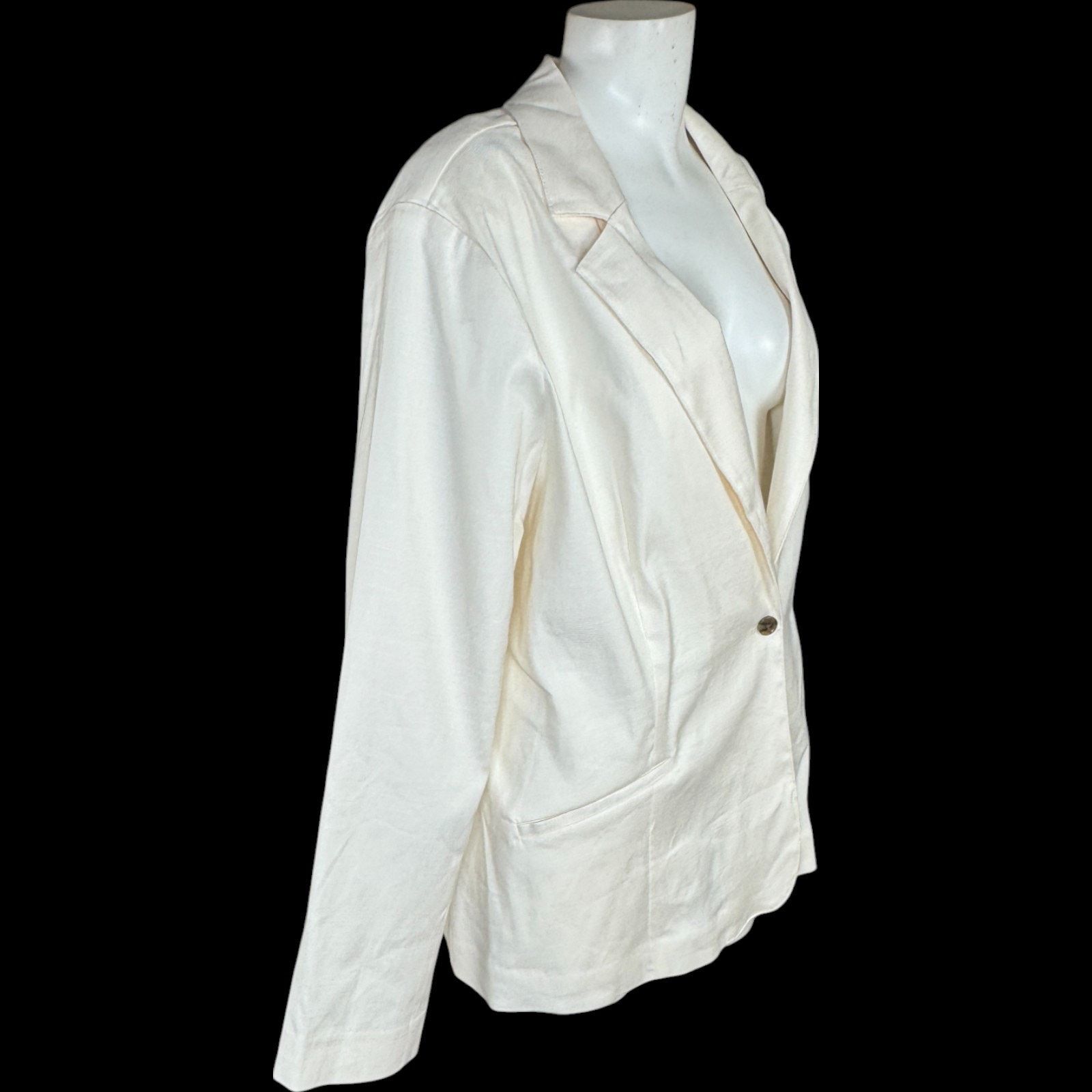 Other Studio Park x Leah Williams Linen Blazer Ivory XL NWOT Size XL / US 12-14 / IT 48-50 - 5 Thumbnail