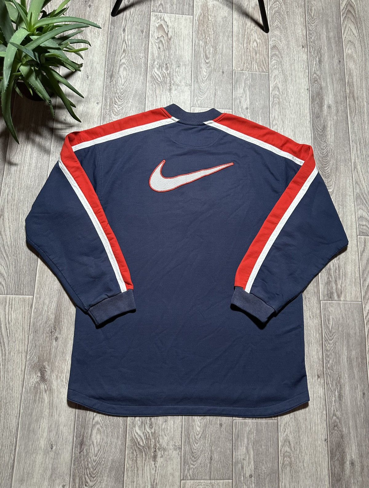 Nike Vintage Nike Double Logo Boxy Fit Sweatshirt Size US L / EU 52-54 / 3 - 2 Thumbnail