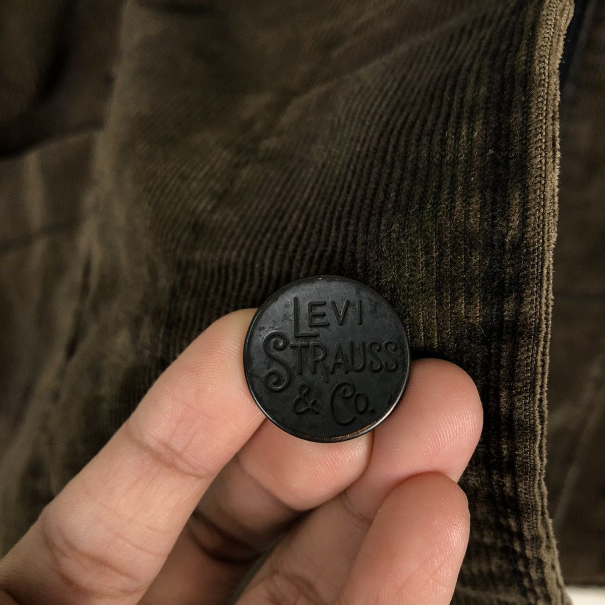 Levi's 🔥Vintage Corduroy Biker Jacket Levi’s Red Tab Size US M / EU 48-50 / 2 - 16 Thumbnail
