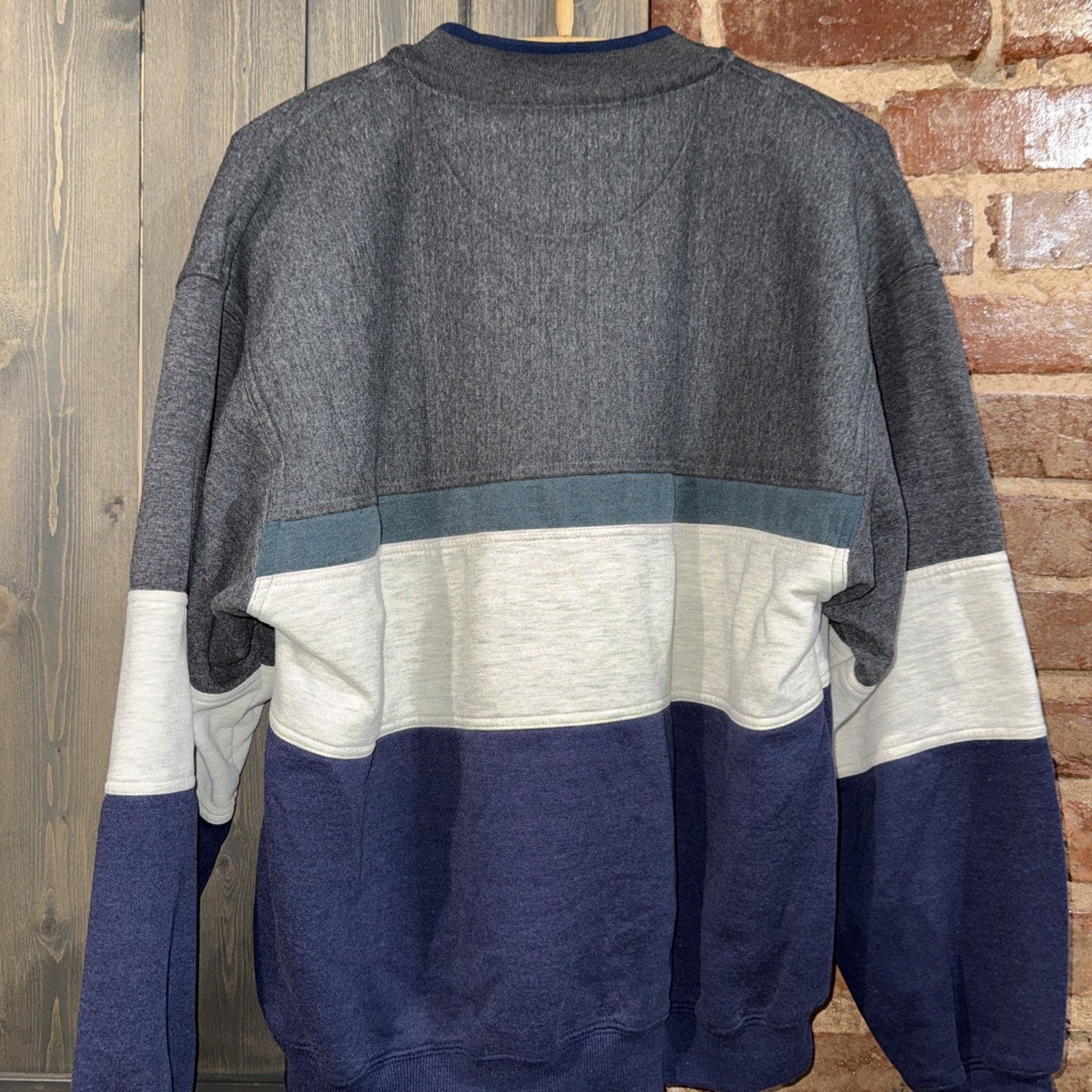 Pierre Cardin Pierre Cardin Y2K Mens L Color Block Crewneck Henley Preppy Size US L / EU 52-54 / 3 - 6 Thumbnail