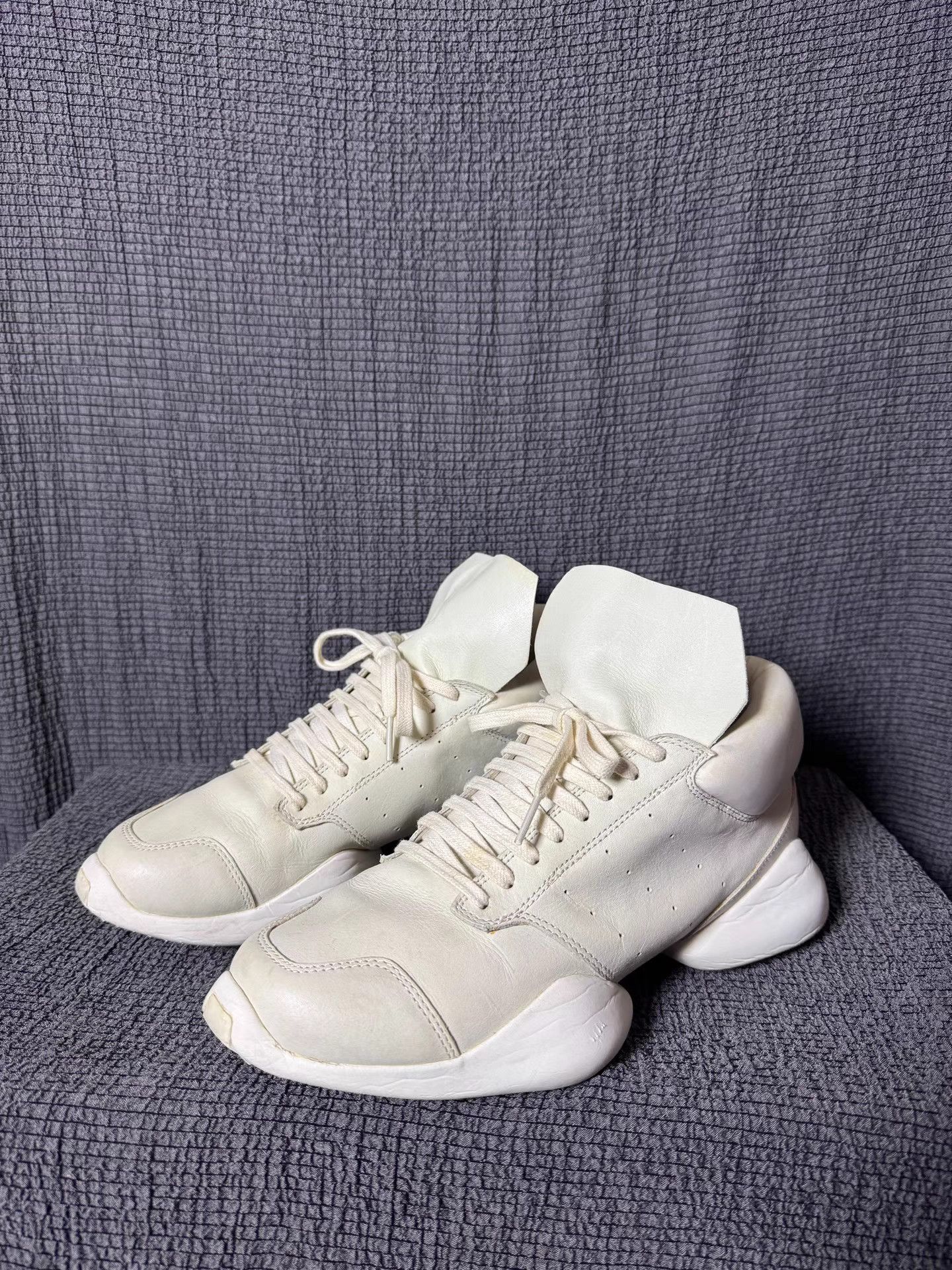 Rick Owens Rick Owens X Adidas mainline low-top hoof sneakers Size US 7.5 / EU 40-41 - 1 Thumbnail