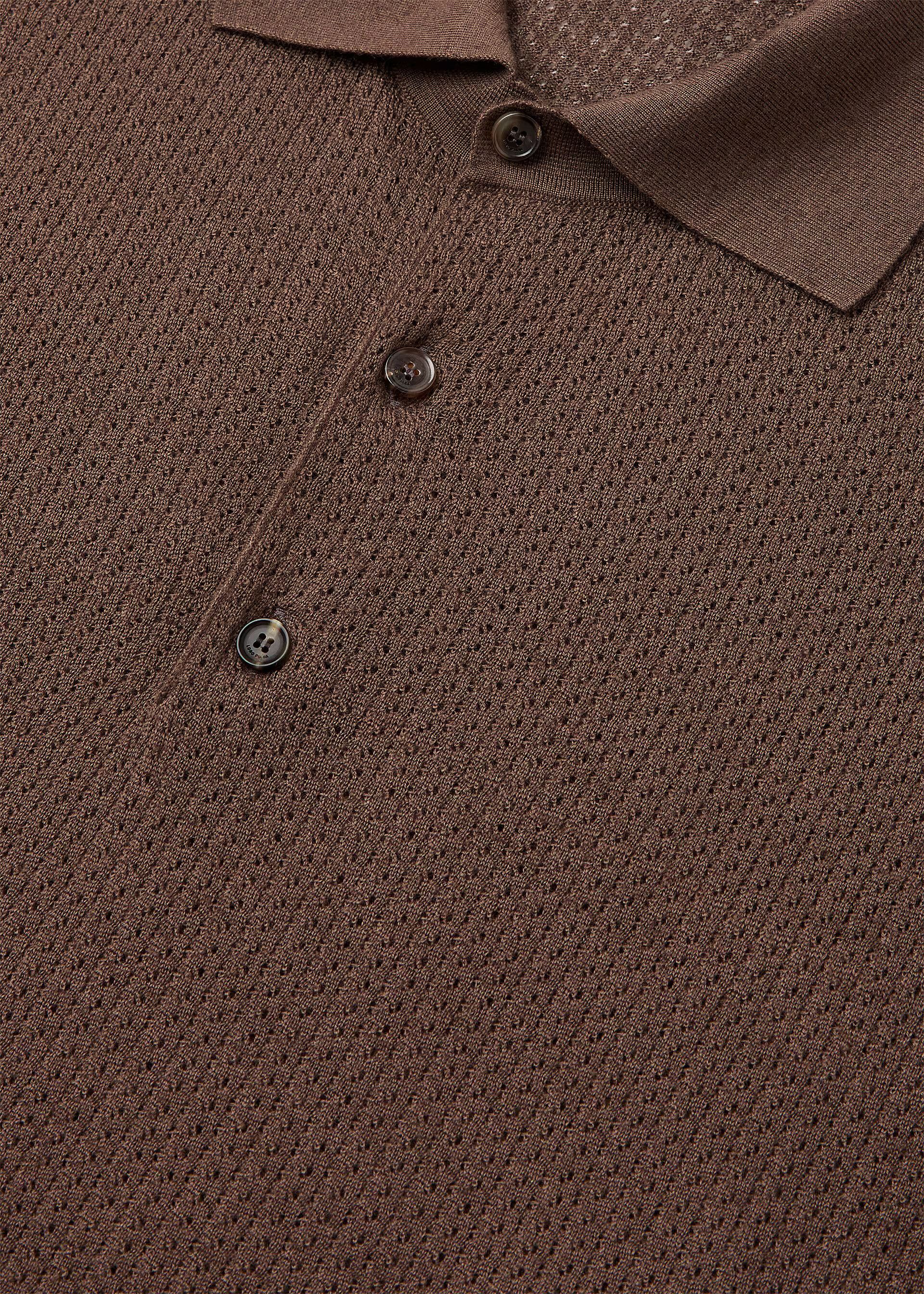 Loro Piana os11x0226 FAQ4529 Chestnut Polo Shirt in Cedar Bronze Size US S / EU 44-46 / 1 - 6 Thumbnail