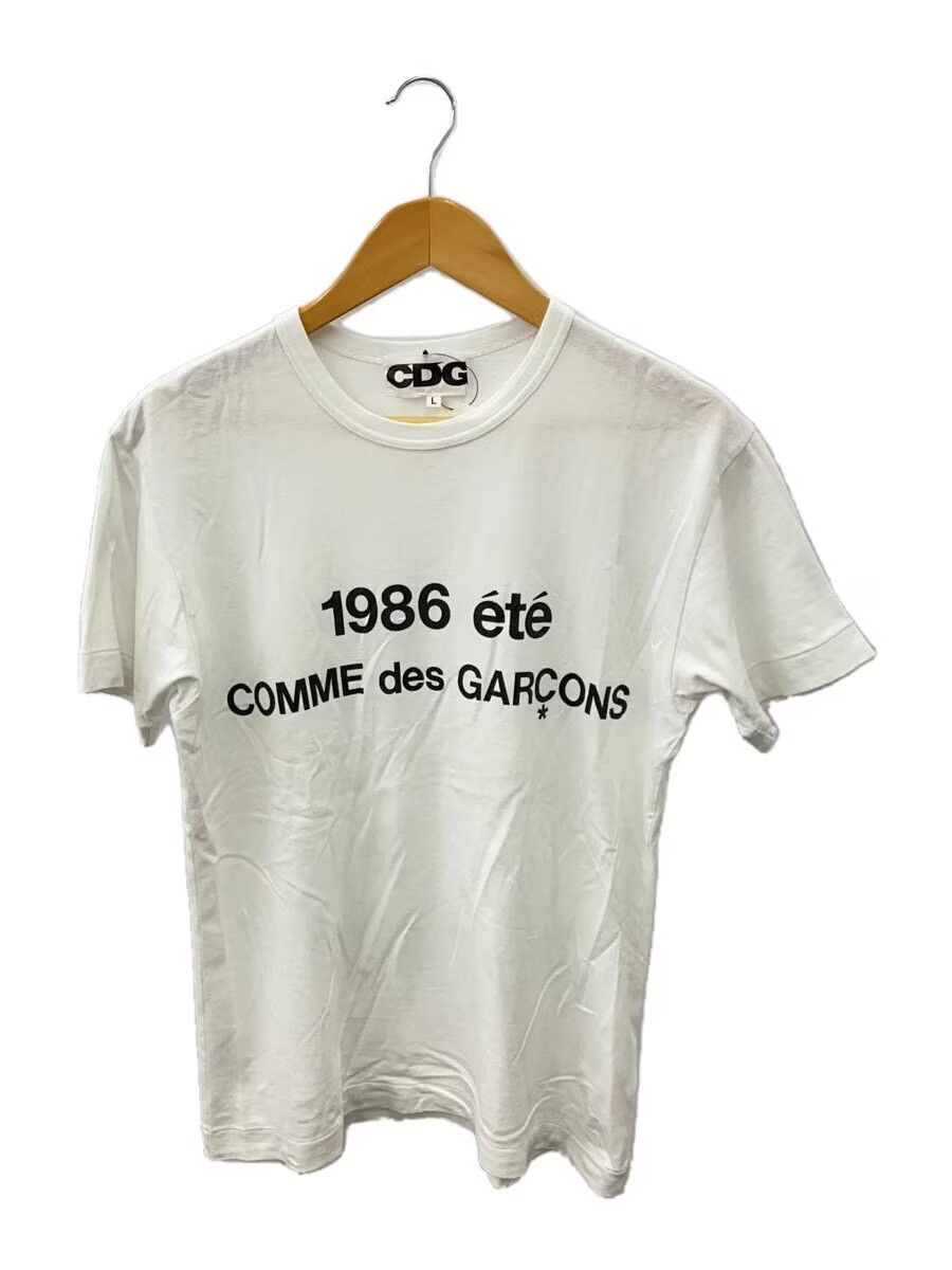 Comme des Garcons Short Sleeve White CDG 1986 ete logo print