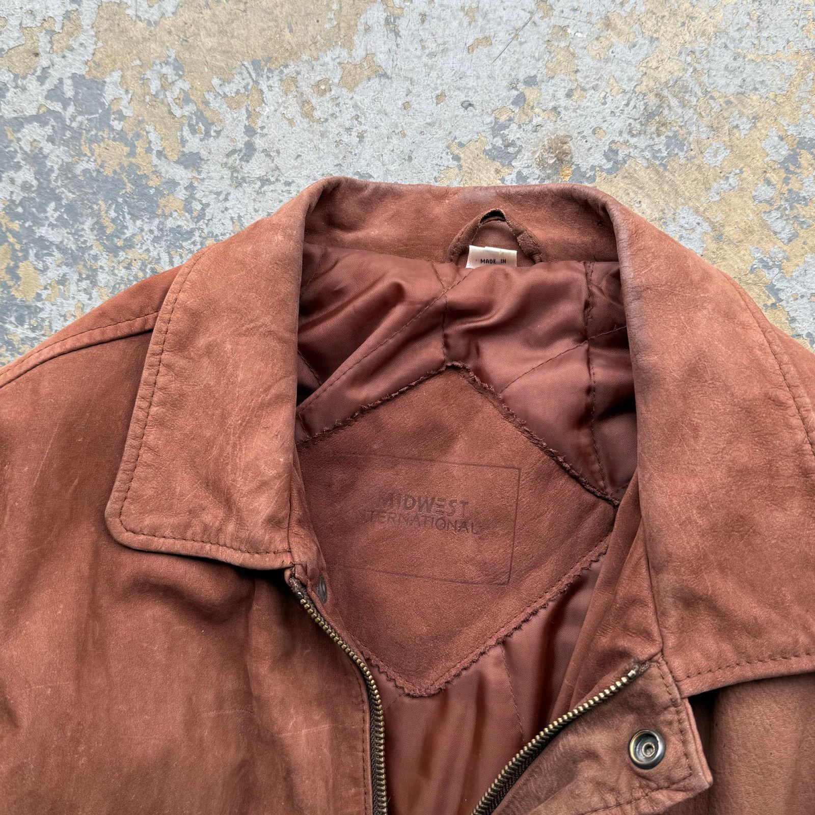 Vintage Vintage Brown Leather Bomber Jacket Sz M Size US M / EU 48-50 / 2 - 2 Thumbnail