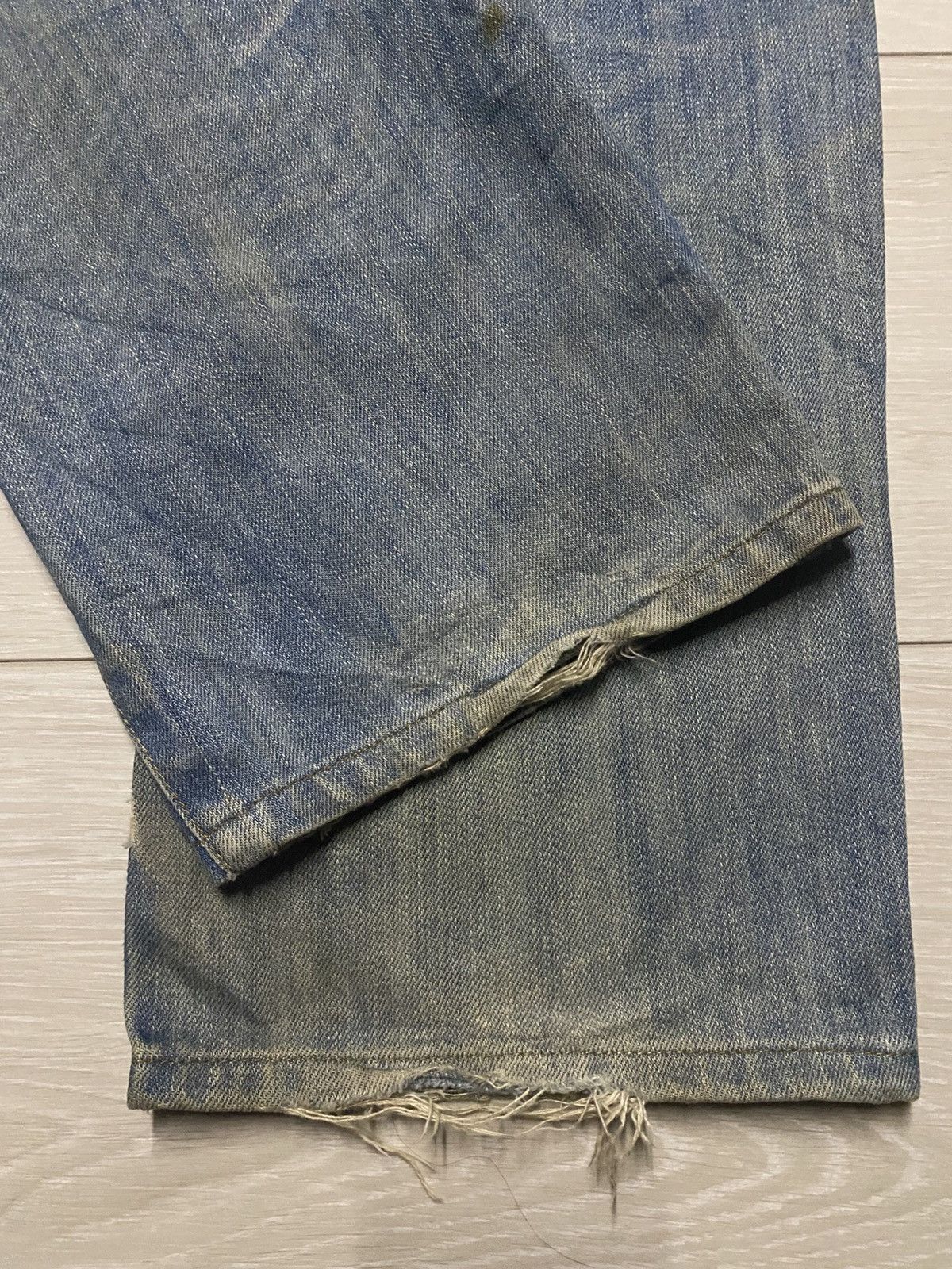 Volcom Vintae Volcom Crazy Mud Wash Distressed Baggy Jeans Size US 31 - 14 Thumbnail