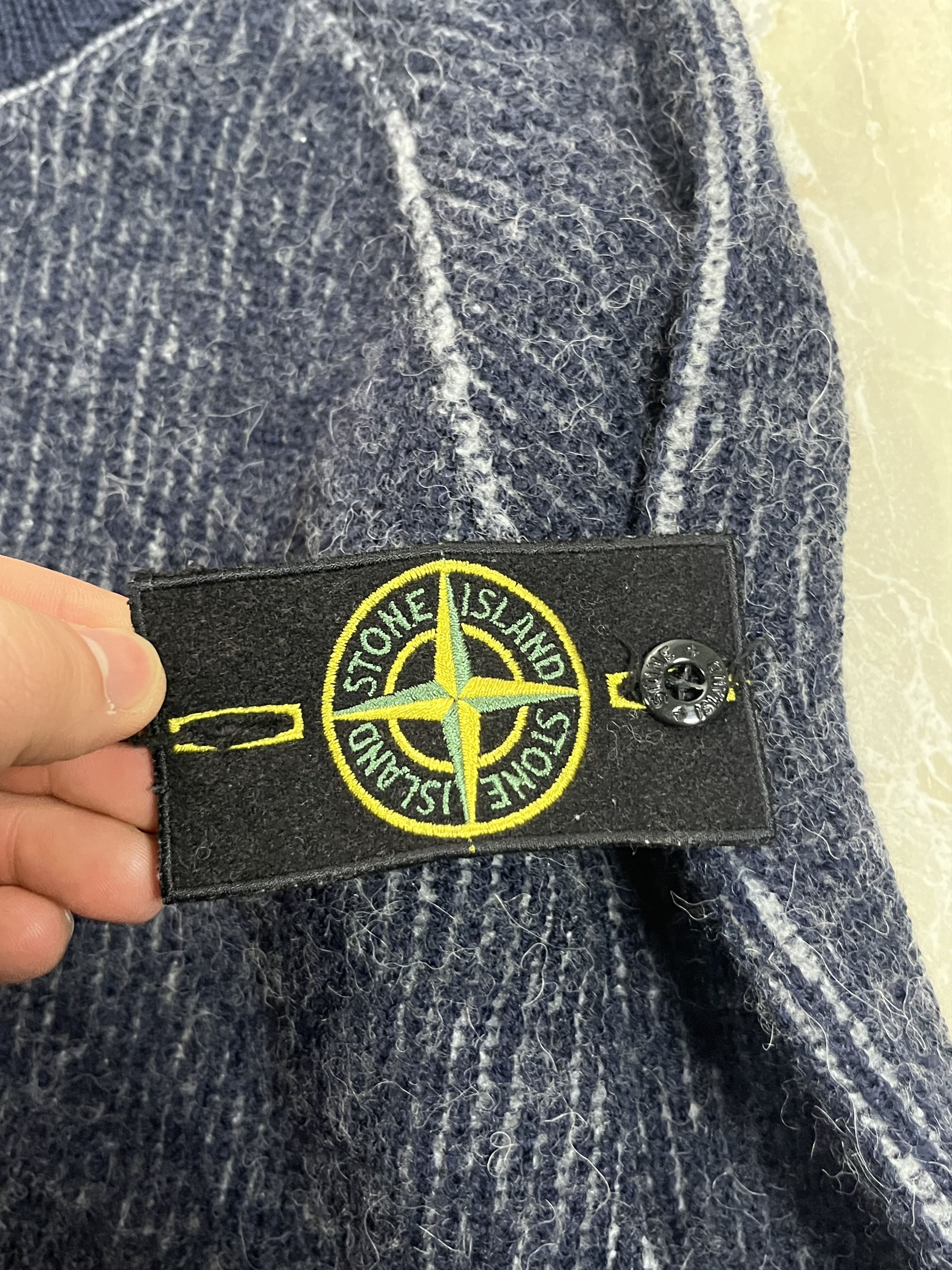 Stone Island Vintage Blue/Grey Knitwear Stone Island 2 Face - Size S Size US S / EU 44-46 / 1 - 8 Thumbnail