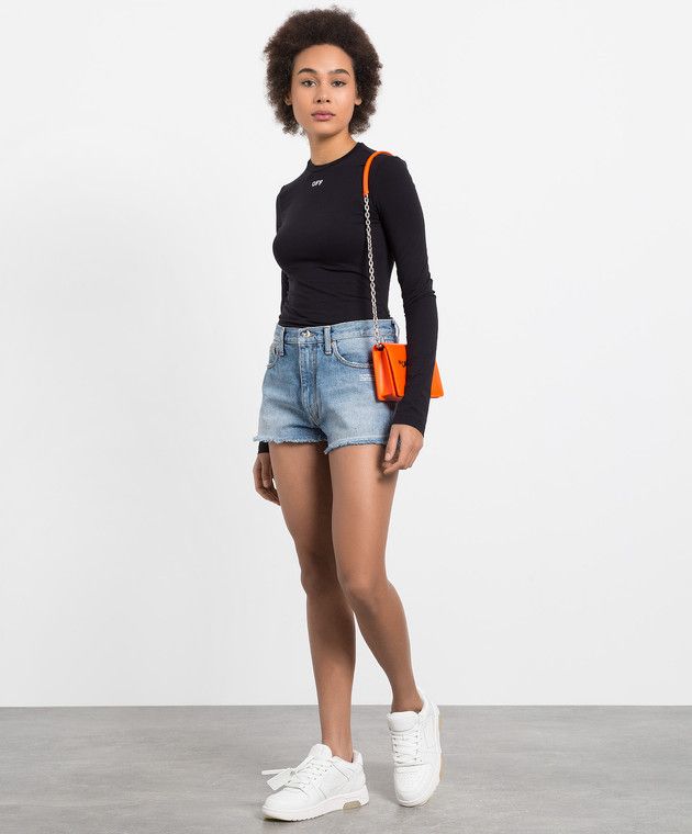 Off-White o1y1225 Denim Short in Blue Size 28" / US 6 / IT 42 - 5 Thumbnail