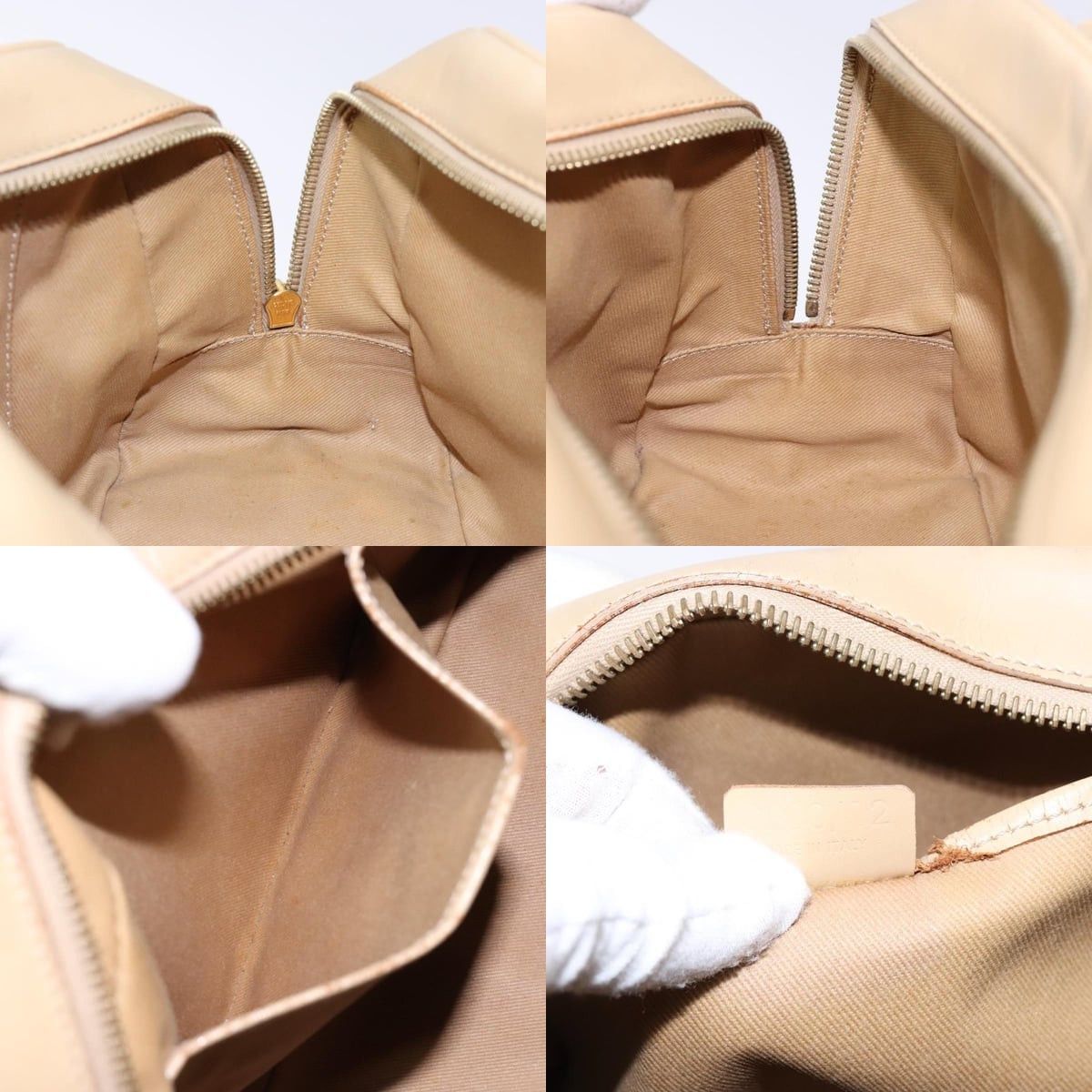 Celine CELINE Hand Bag Leather Beige Gold Size ONE SIZE - 12 Thumbnail