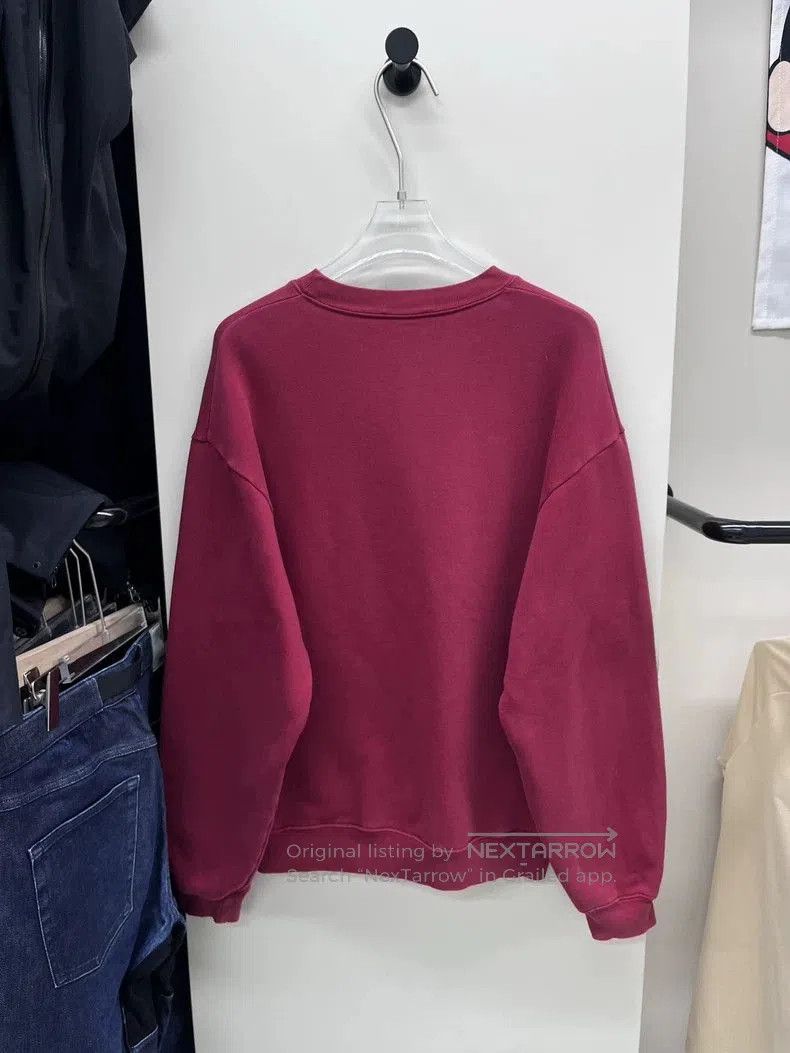 Balenciaga Balenciaga Chest Logo Red Sweatshirt . Size US M / EU 48-50 / 2 - 2 Thumbnail