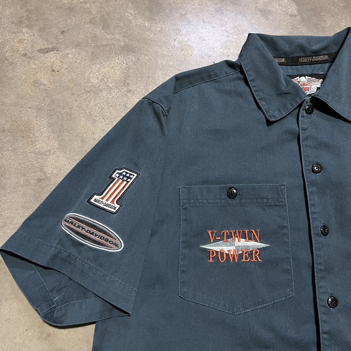 Harley Davidson Vintage Harley Davidson Mechanic Garage Shirt Button Up Y2K Size US M / EU 48-50 / 2 - 3 Thumbnail