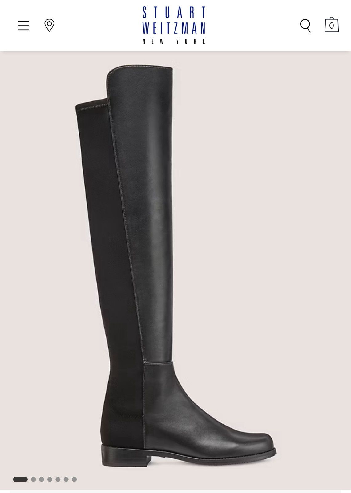 Stuart Weitzman Stuart Weitzman 5050 Black Boots Iconic New in Box 36.5 Size US 6.5 / IT 36.5 - 1 Thumbnail
