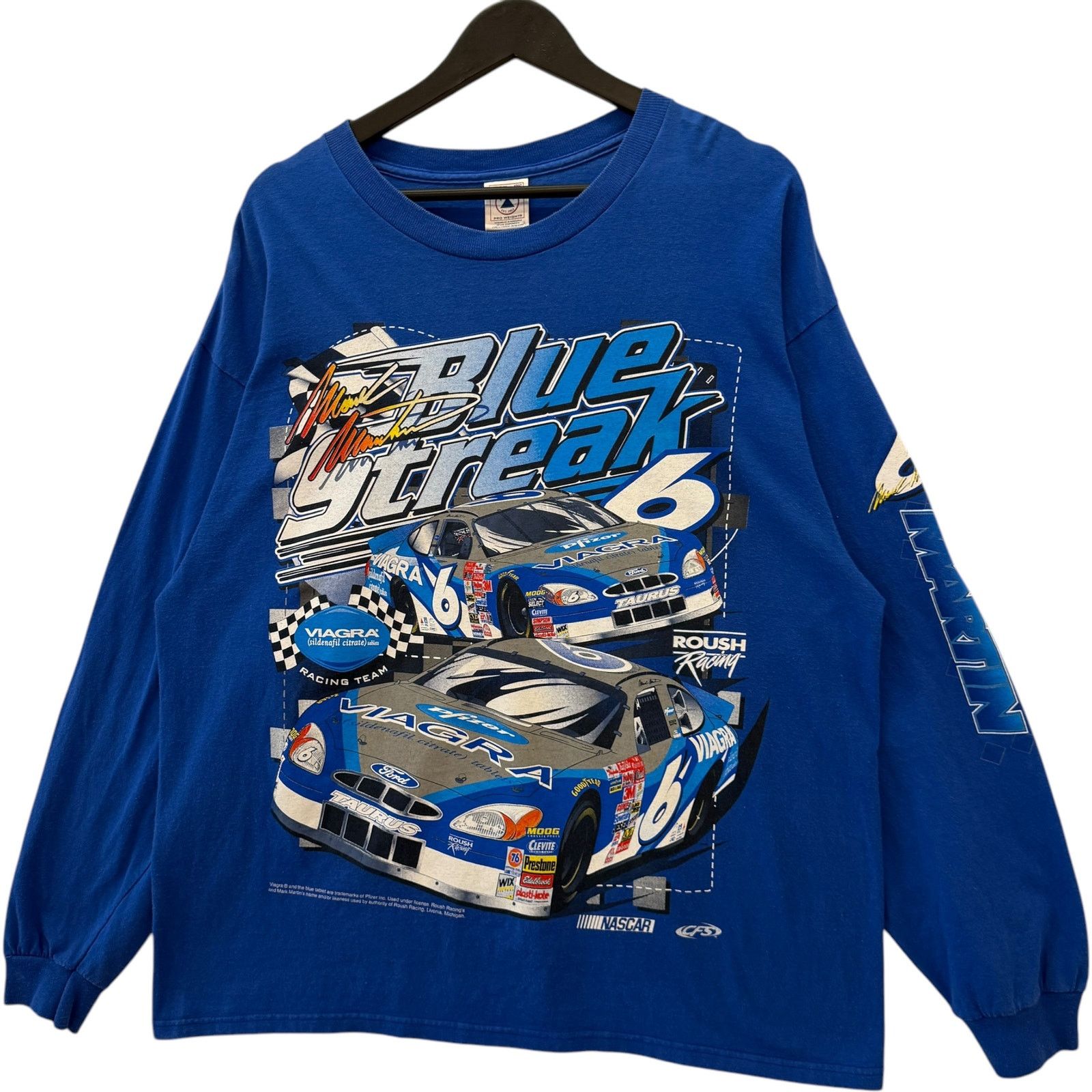 Delta Vintage Mark Martin #6 Viagra Sponsor NASCAR Long Sleeve XL Size US XL / EU 56 / 4 - 3 Thumbnail