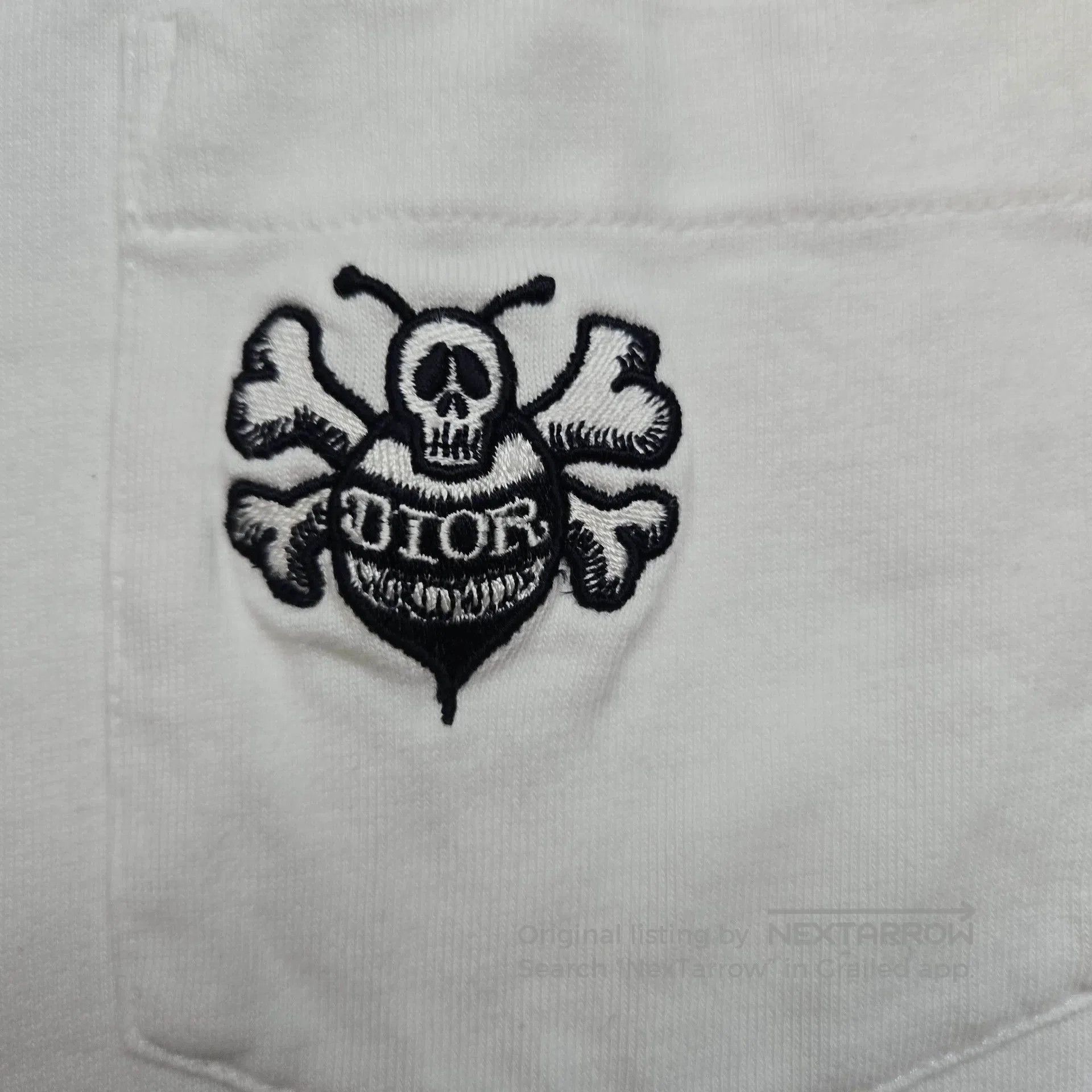 Dior dior embroidered logo heavy short sleeve shirt. Size US M / EU 48-50 / 2 - 3 Thumbnail