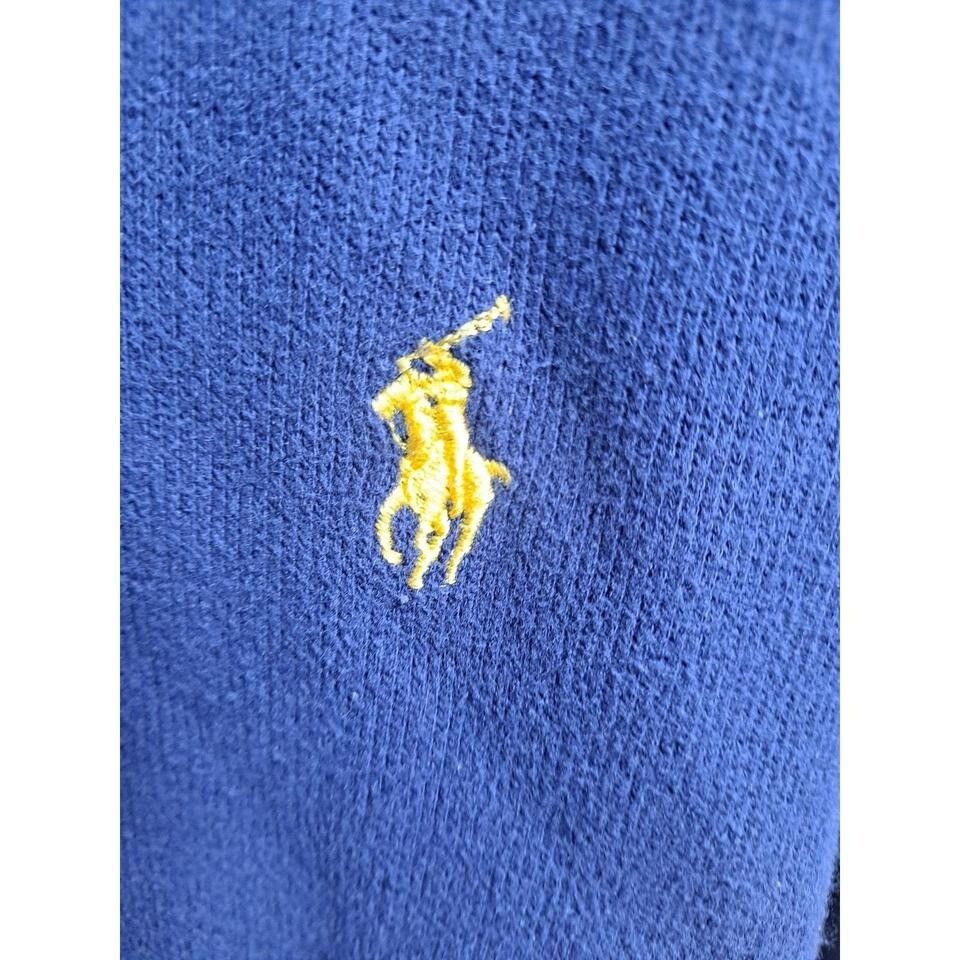 Polo Ralph Lauren Polo Ralph Lauren Men's Blue Quarter Zip Estate-Rib Pullover Size US M / EU 48-50 / 2 - 6 Thumbnail