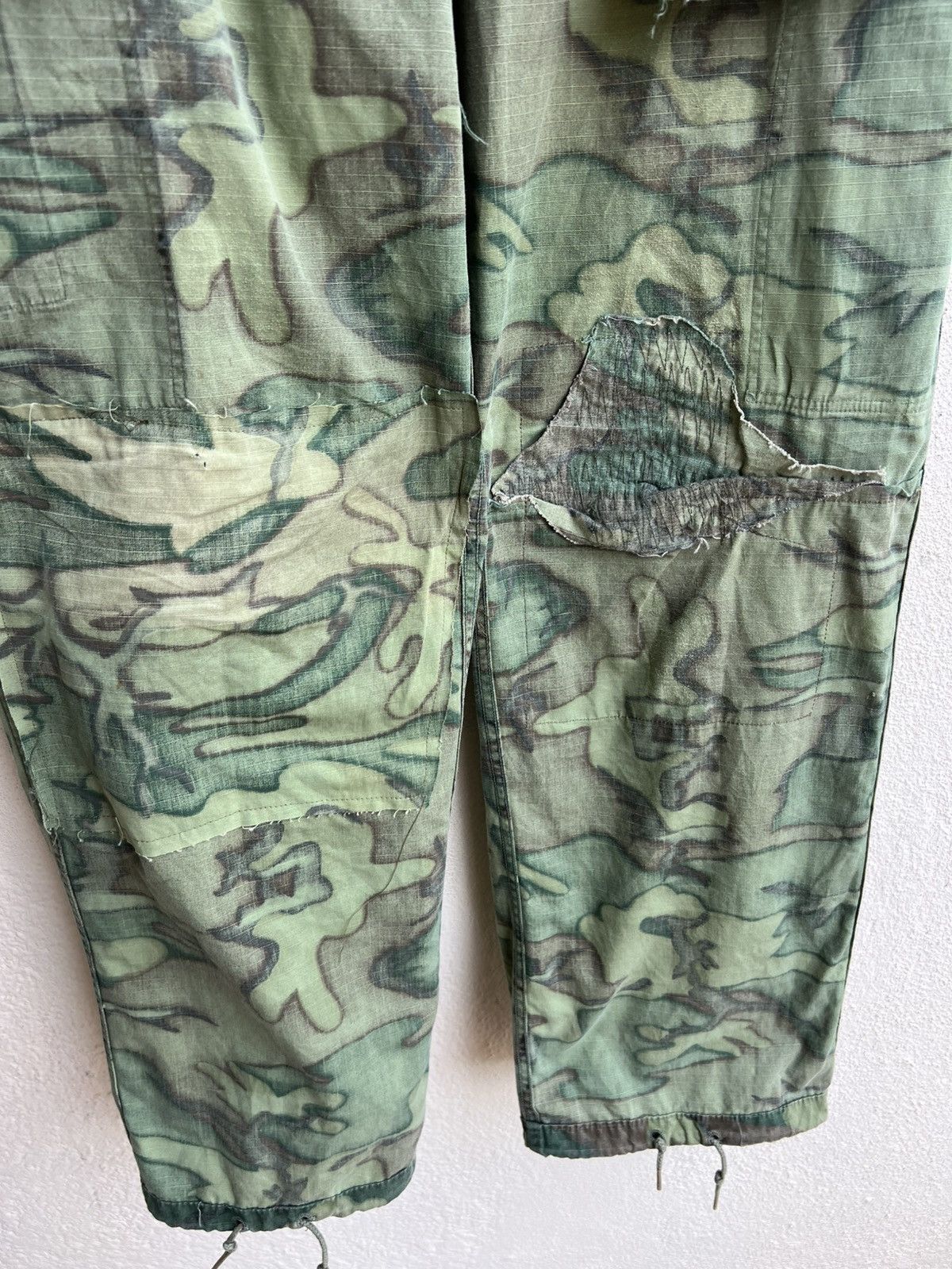 Vintage Vintage 1969 Vietnam War ERDL Camo Ripstop Poplin Trouser Size US 30 / EU 46 - 24 Thumbnail