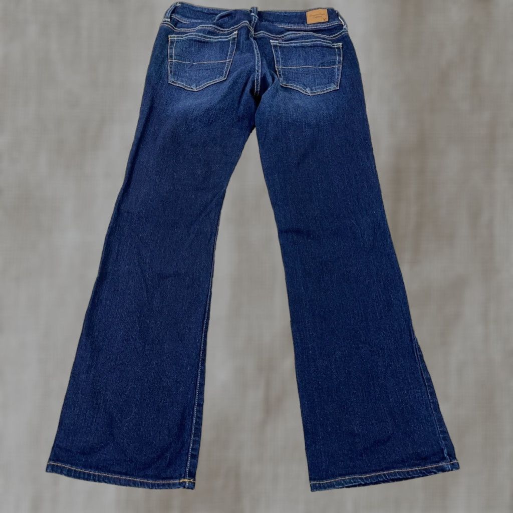 American Eagle Outfitters VINTAGE American Eagle Jeans Women 6 Short Boot Cut Slim Fit Dark Wash Blue 5-Pocket Regular Denim Baggy Hipster Mens Womens Size 28" / US 6 / IT 42 - 1 Thumbnail