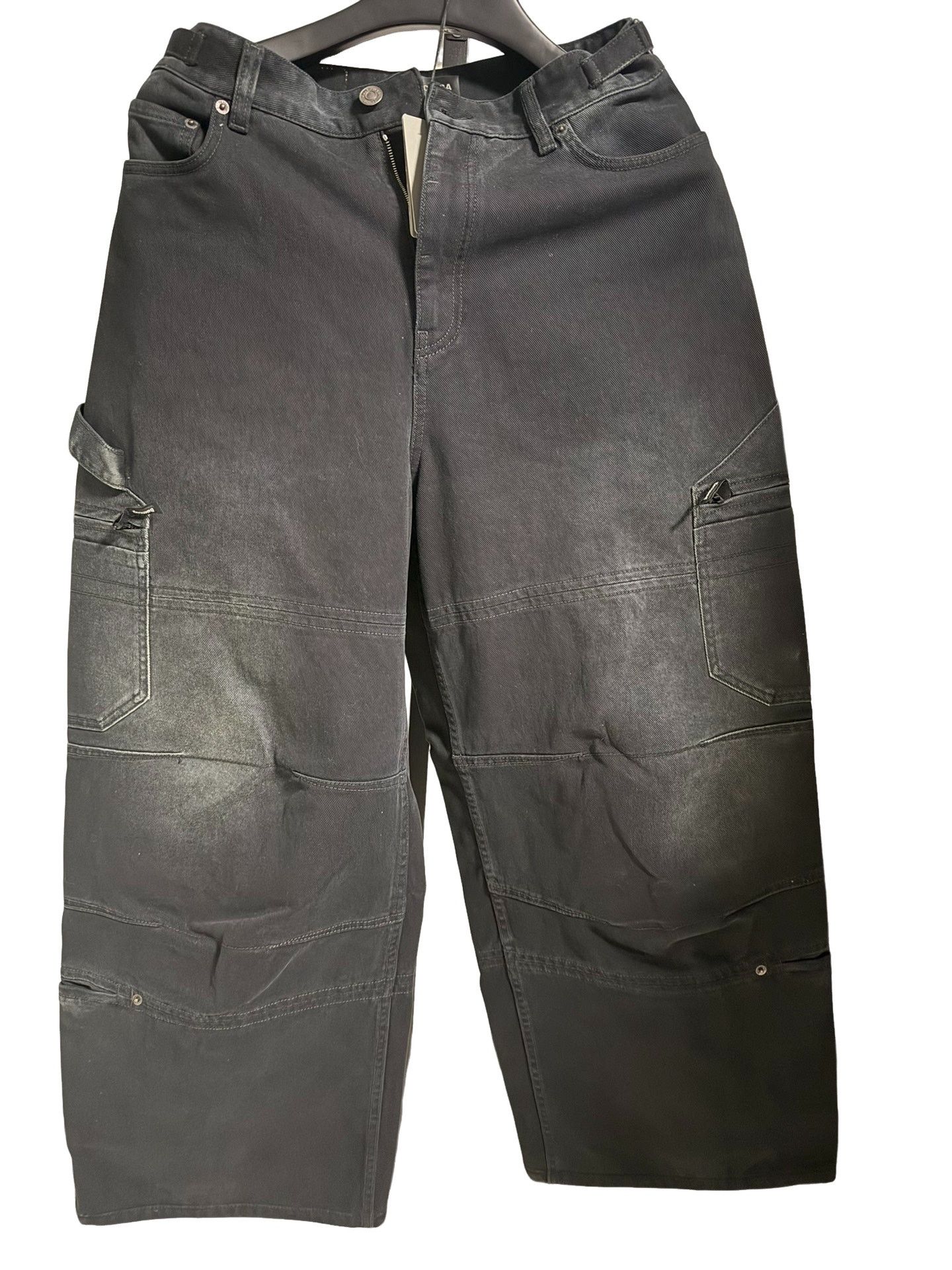 Balenciaga Balenciaga Washed Carpenter Cargo Jeans XS Size US 28 / EU 44 - 1 Thumbnail