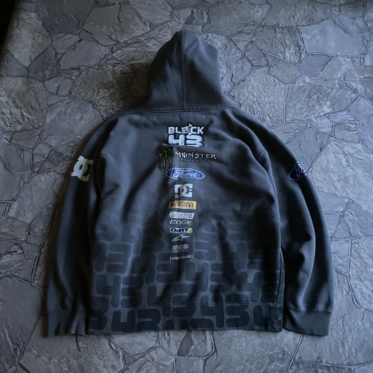 DC 2000s Y2K DC Shoes Monster Energy Racing Zip Hoodie Size US M / EU 48-50 / 2 - 11 Thumbnail