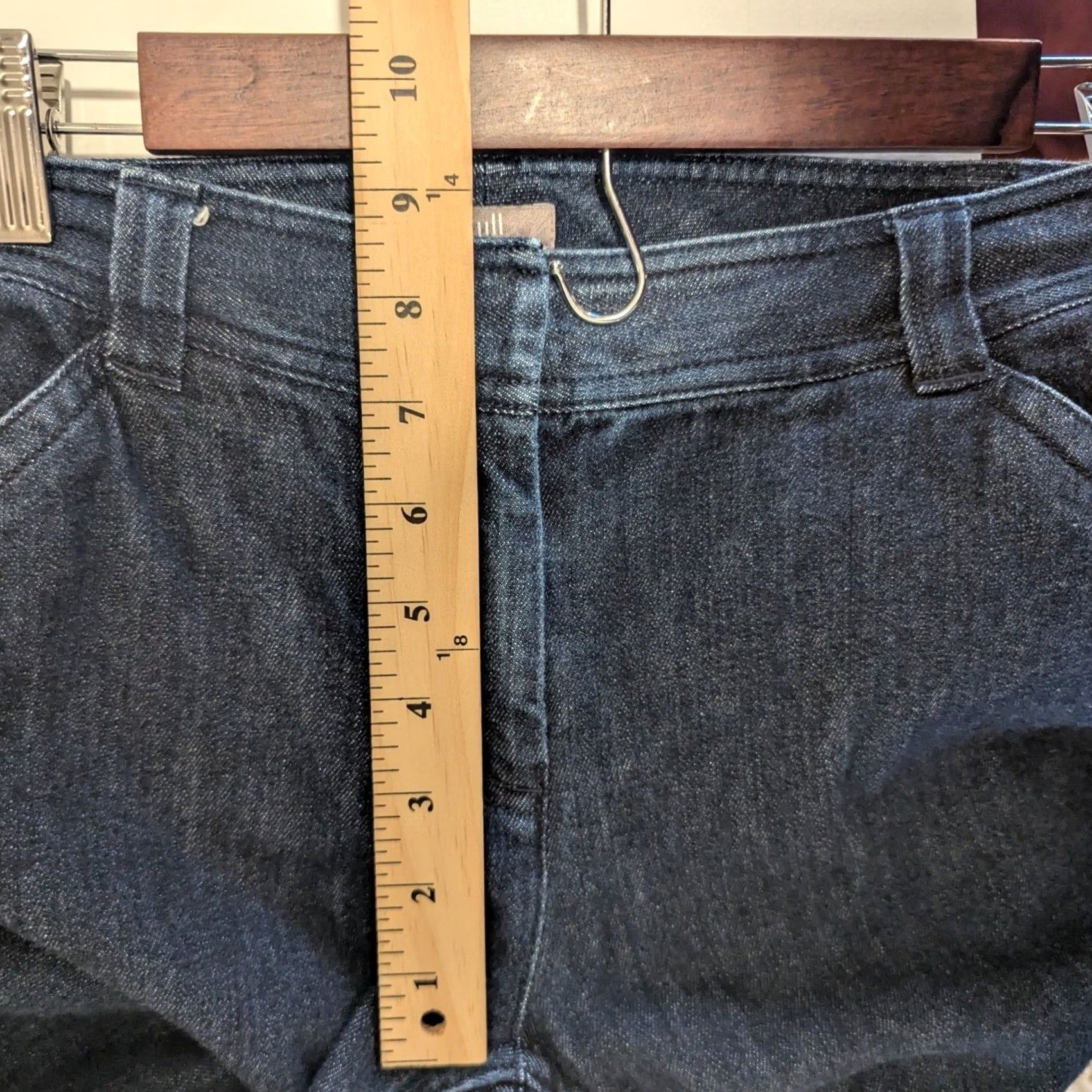 J. Jill J.Jill Jeans Womens 6 Dark Wash Stretch Cropped Bootcut Denim Pants Regular Waist Size 28" / US 6 / IT 42 - 6 Thumbnail