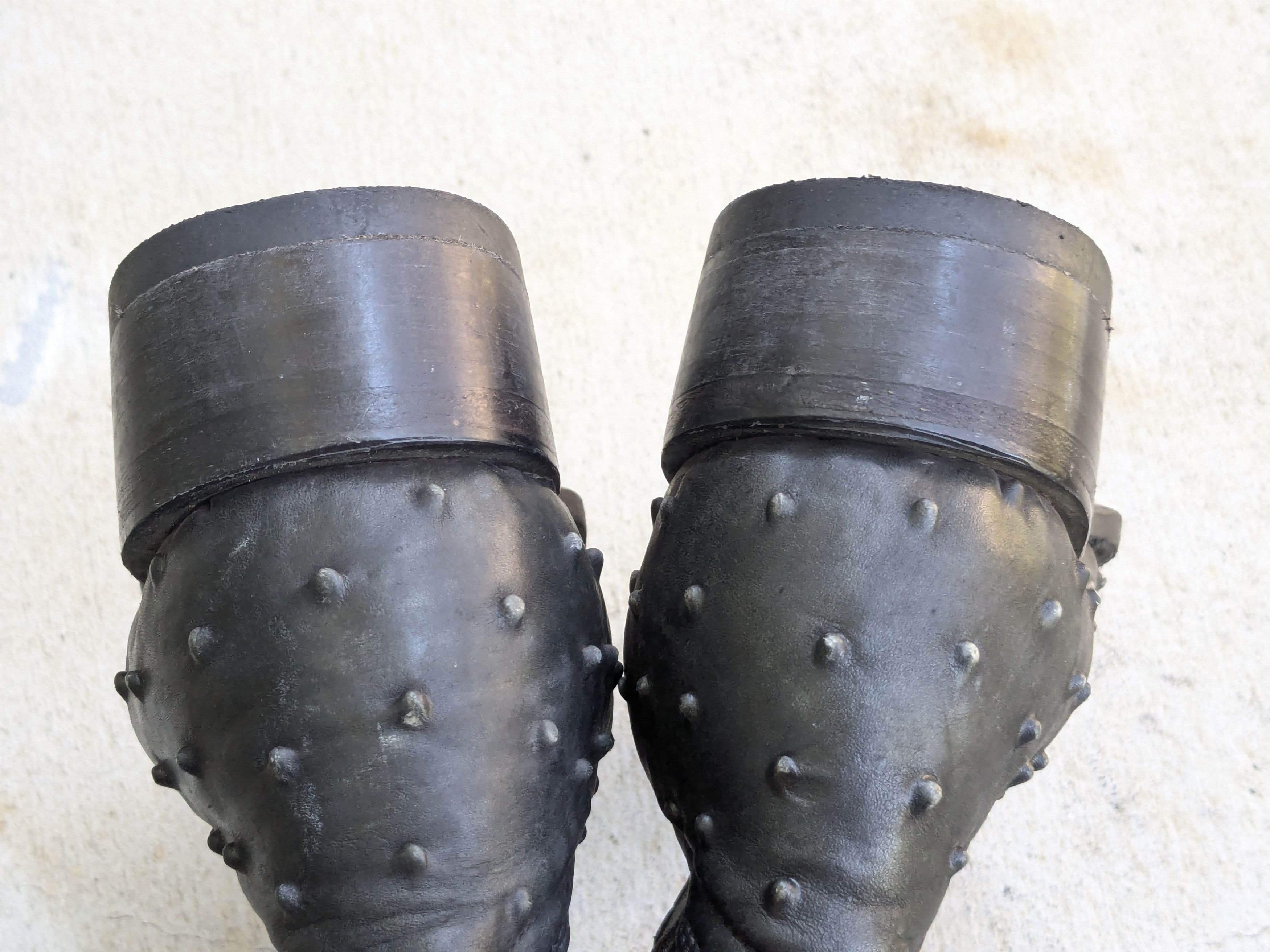 Genuine Leather × Vintage Vintage Cowboy Boots Ostrich Leather Black 7 Size US 7 / EU 40 - 10 Thumbnail