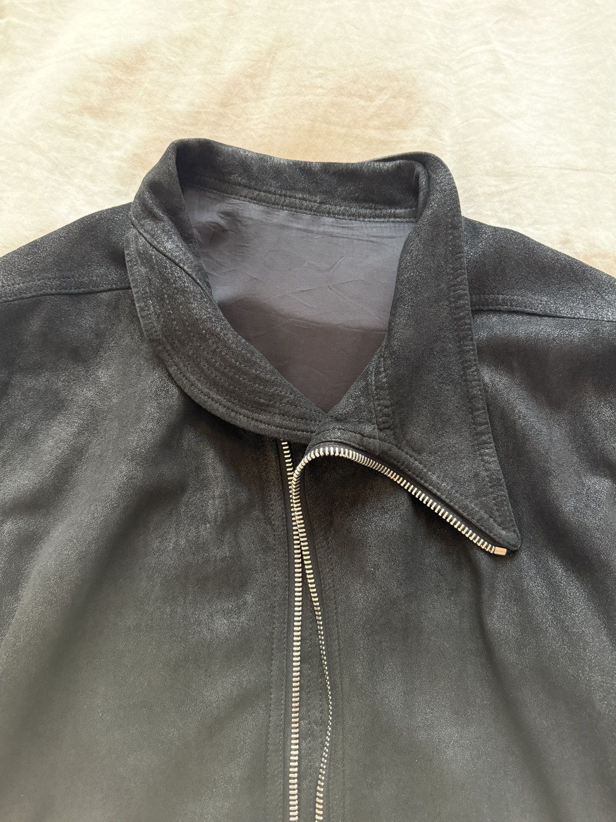 Rick Owens Drkshdw Rick Owens DRKSHDW mollino leather jacket Size US XL / EU 56 / 4 - 2 Thumbnail