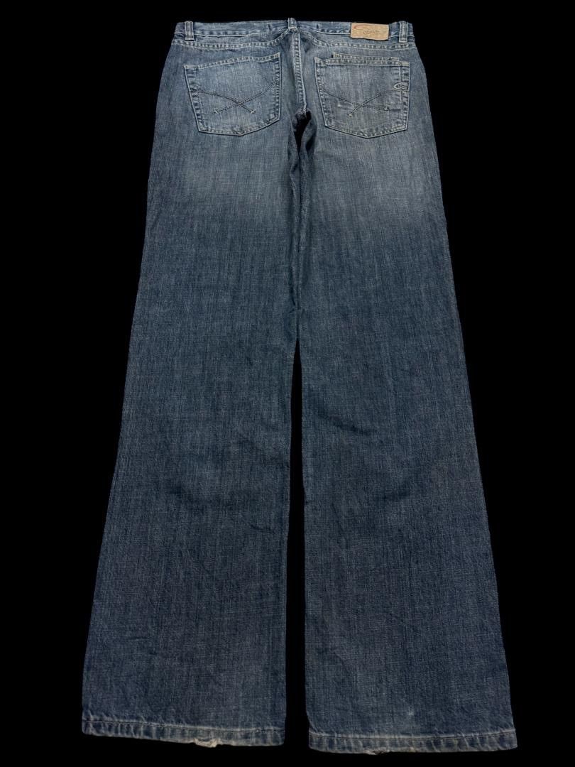 Japanese Brand BAGGY Guga 🇯🇵 Jeans Rusty Mudwash Sick Style Distressed Jean Size US 33 - 2 Thumbnail