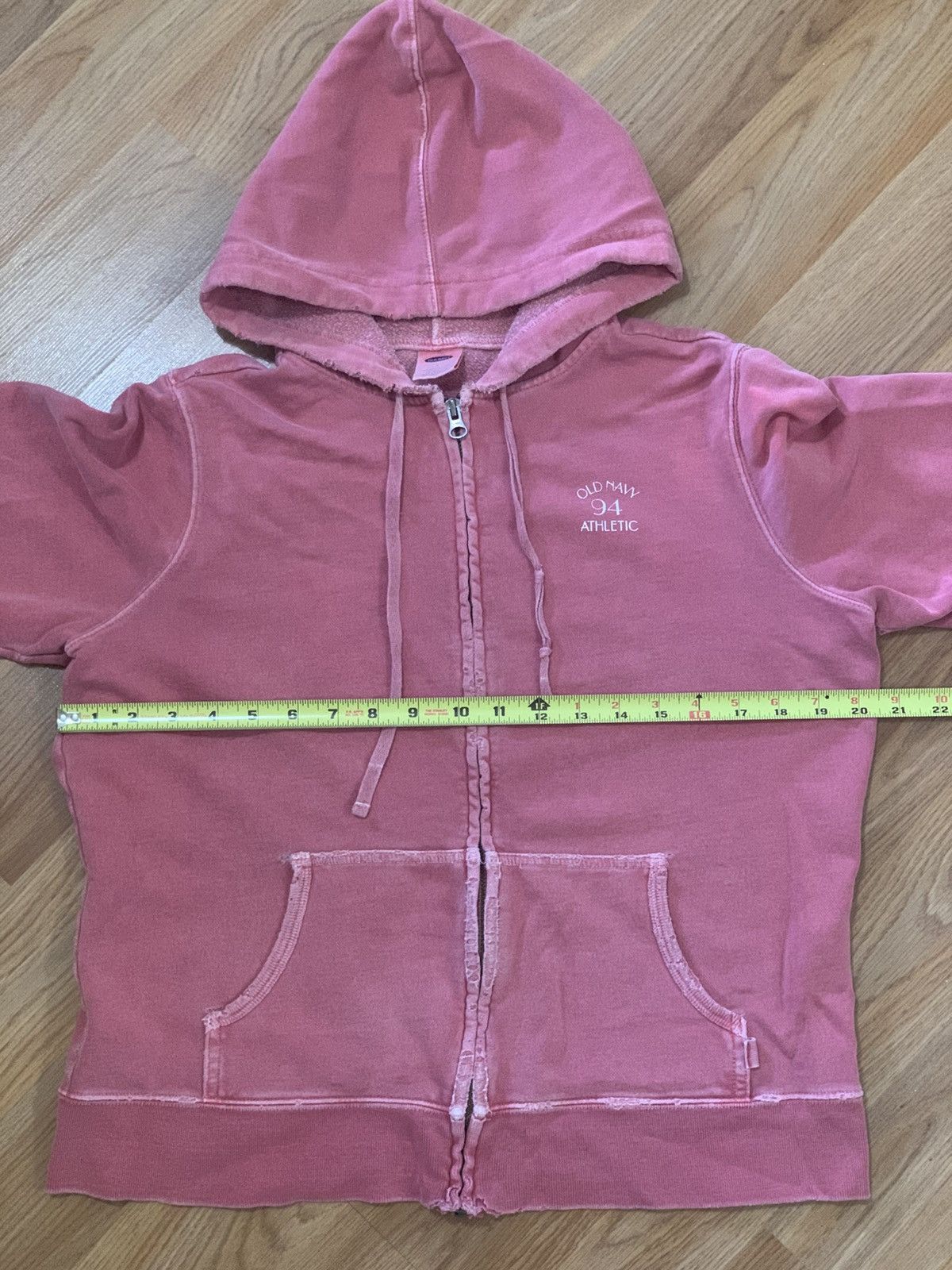 Old Navy Sz L- Vtg Old Navy Garment Dyed Hoodie Faded Distressed Y2K Size L / US 10 / IT 46 - 7 Thumbnail