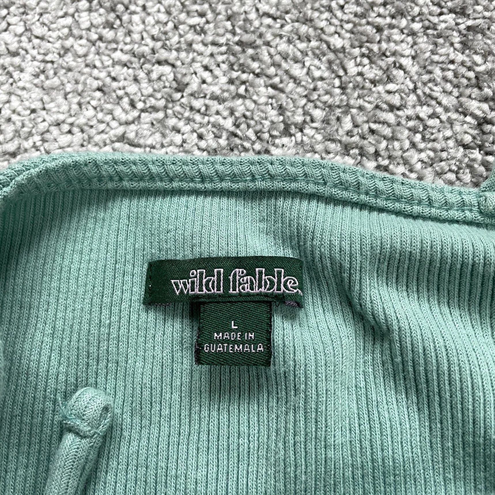 Vintage Wild Fable Dress L Womens Green Bodycon Sleeveless Spaghetti Strap Square Neck Casual Party/Cocktail Travel Lightweight Stretch Cotton Polyester Size L / US 10 / IT 46 - 4 Thumbnail